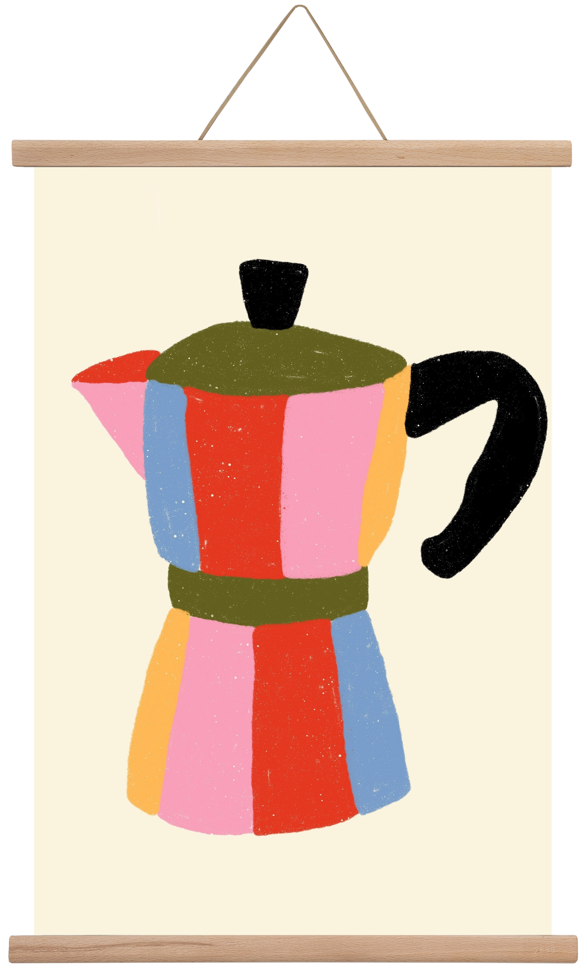 Moka Pot, 40x60 cm (40x60 cm), Tölgy akasztó