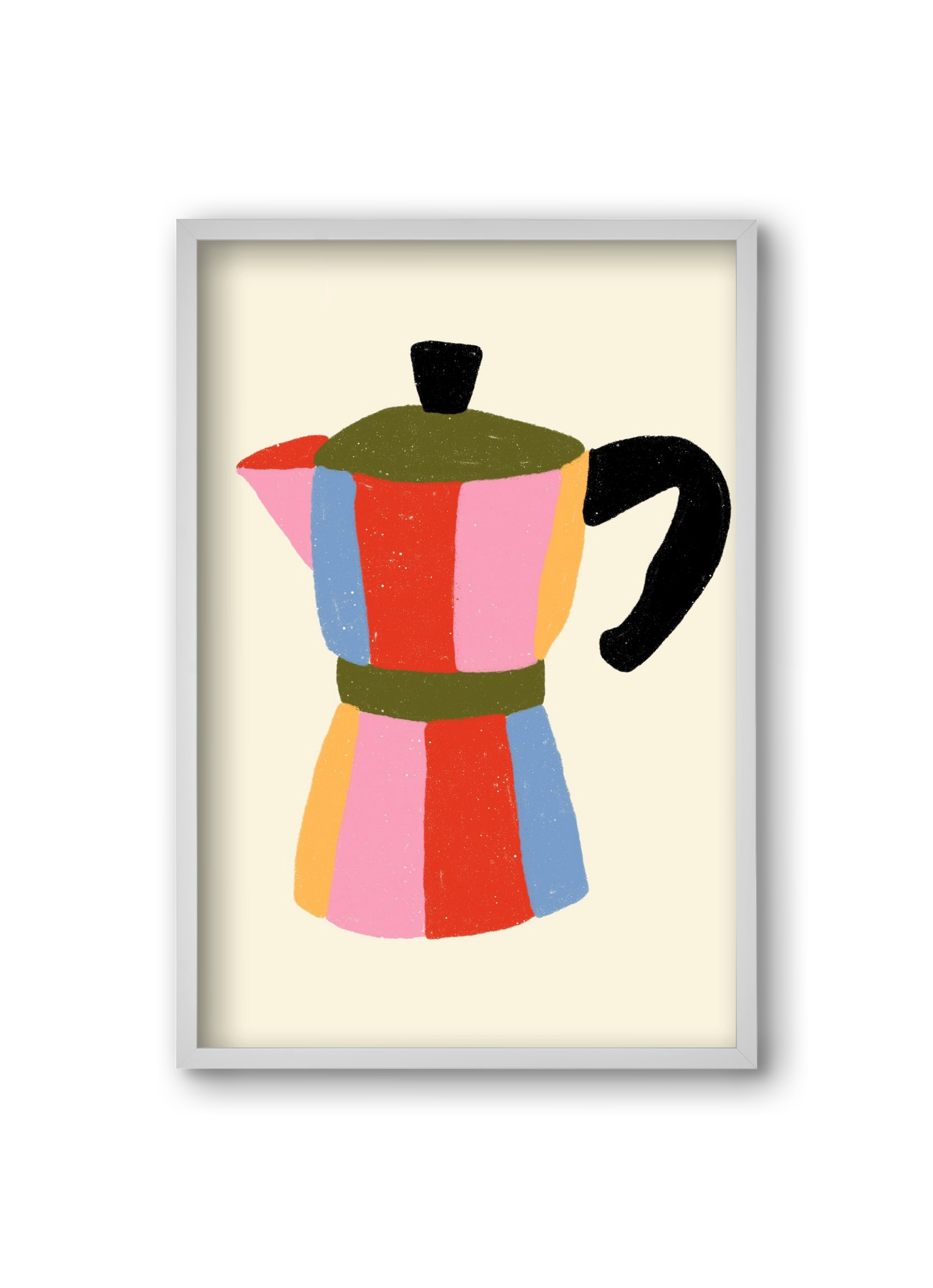 Moka Pot, 20x30 cm (20x30 cm), Fehér keret
