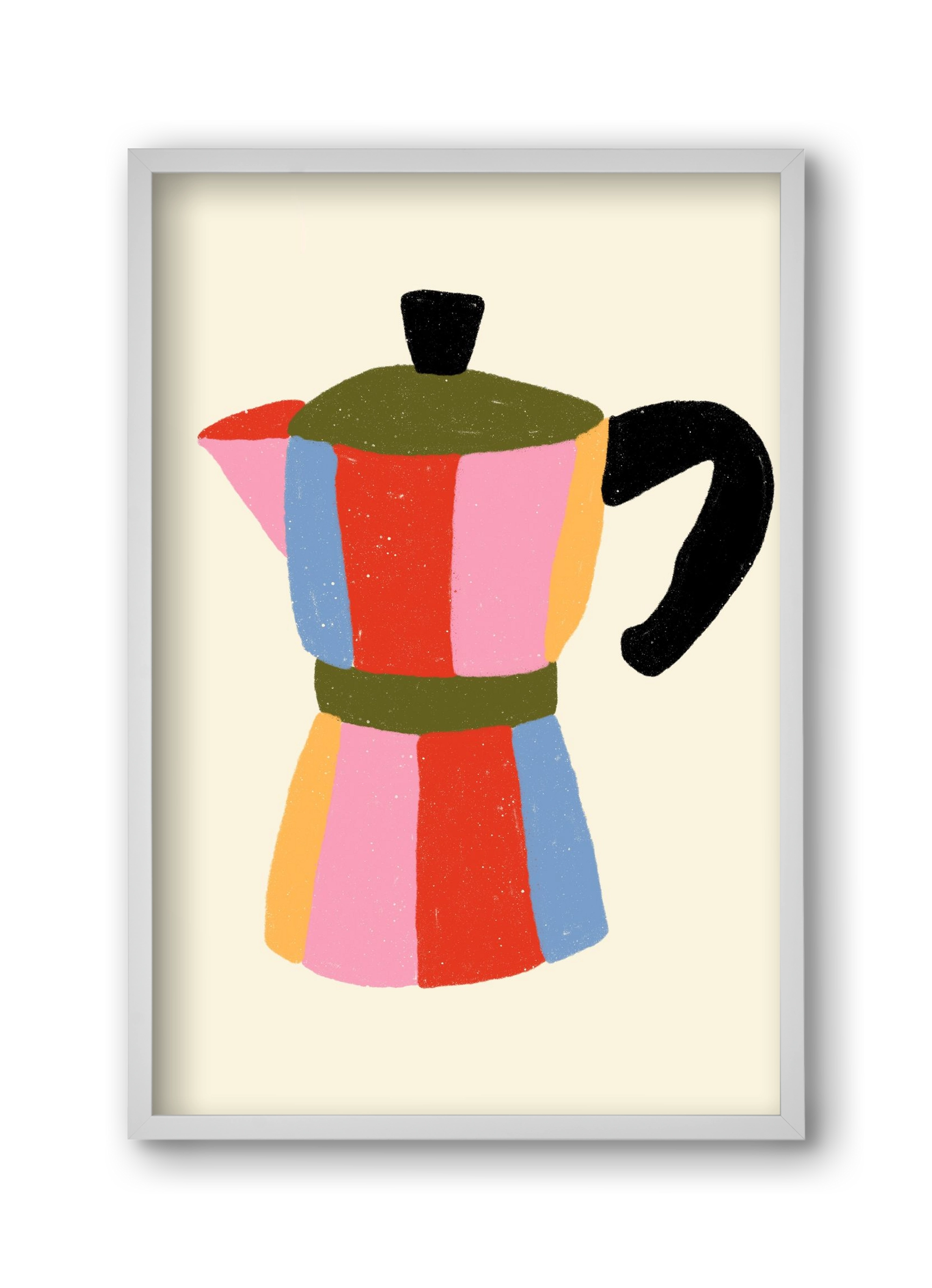 Moka Pot, 30x45 cm (30x45 cm), Fehér keret