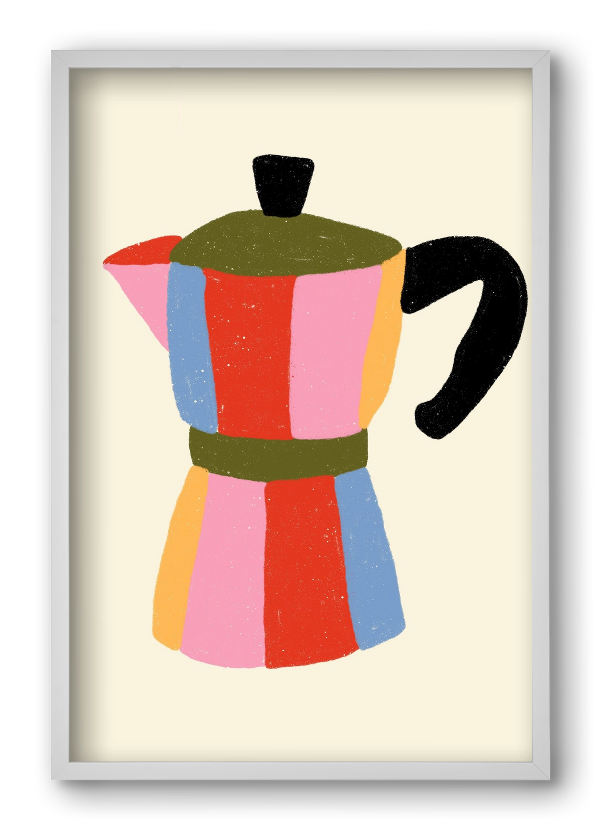 Moka Pot, 40x60 cm (40x60 cm), Fehér keret