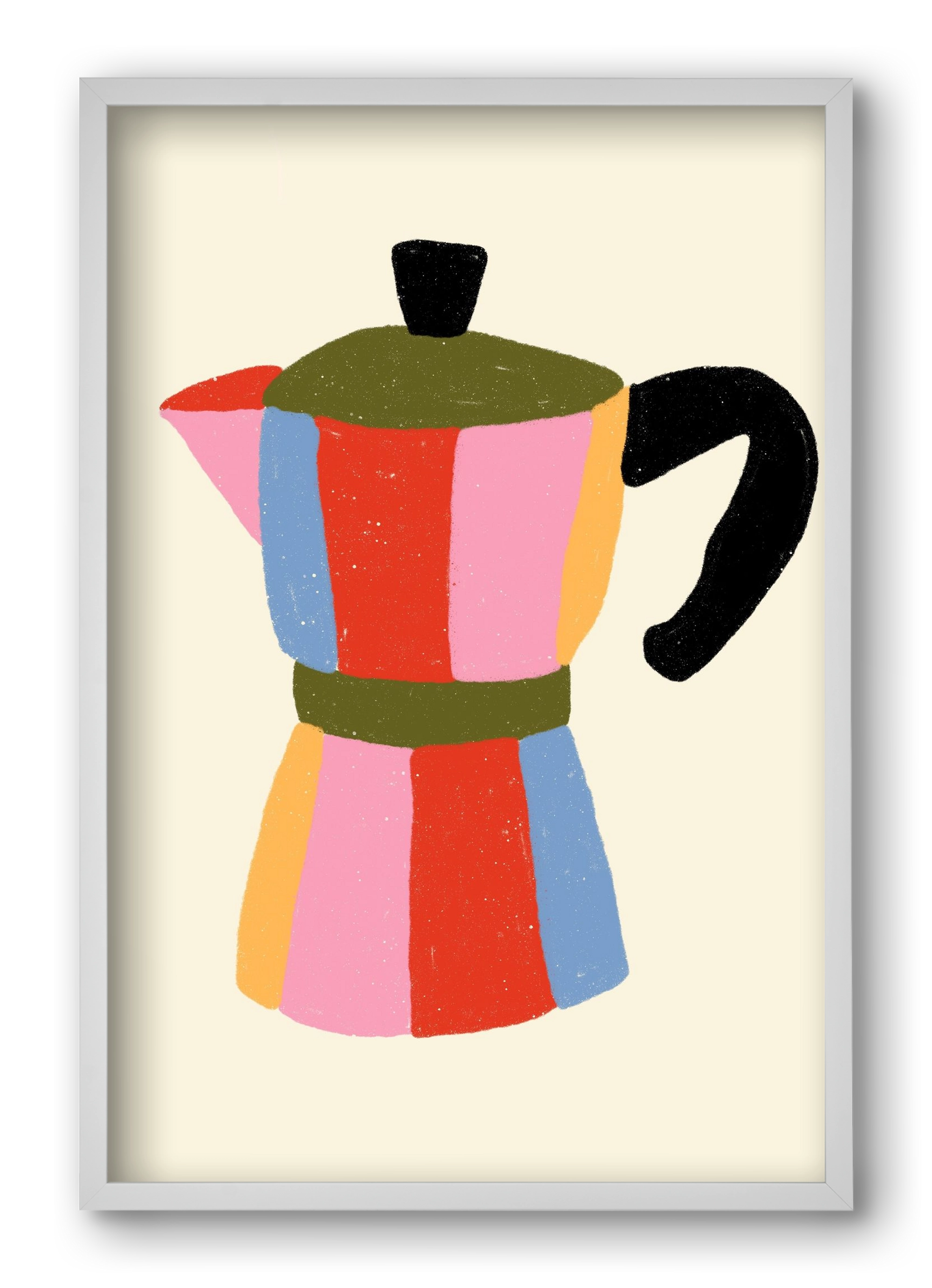 Moka Pot, 40x60 cm (40x60 cm), Fehér keret