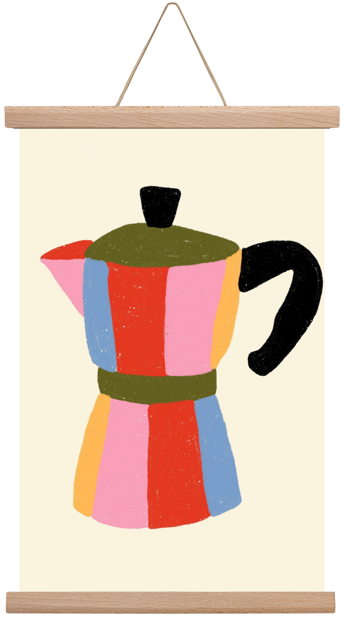 Moka Pot, 30x45 cm (30x45 cm), Tölgy akasztó