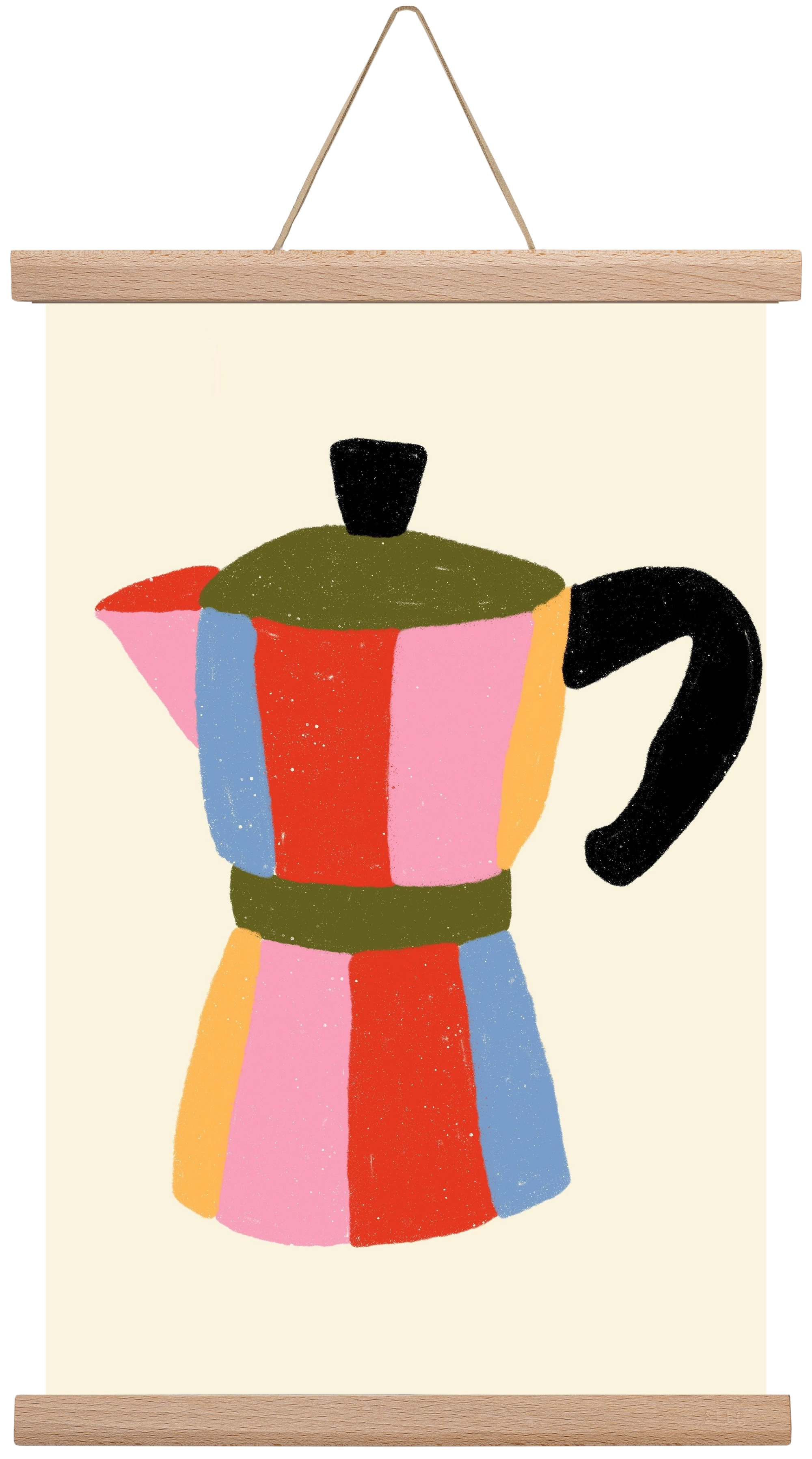 Moka Pot, 30x45 cm (30x45 cm), Tölgy akasztó