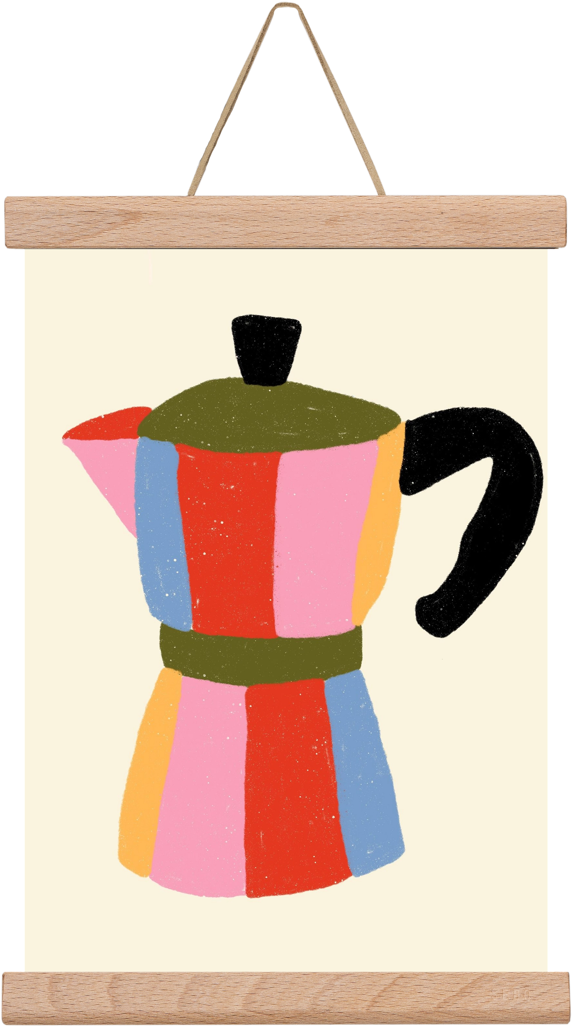 Moka Pot, 20x30 cm (20x30 cm), Tölgy akasztó