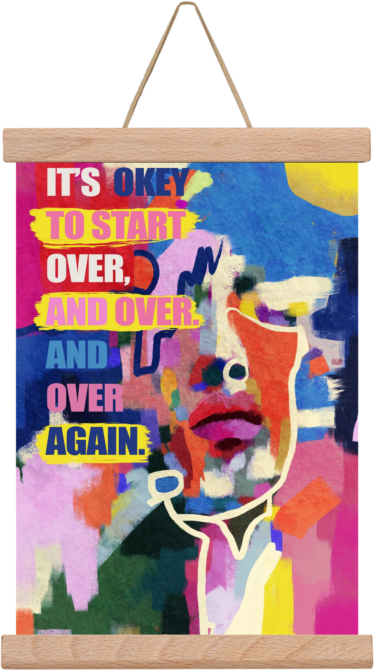 Starting over, 20x30 cm (20x30 cm), Tölgy akasztó