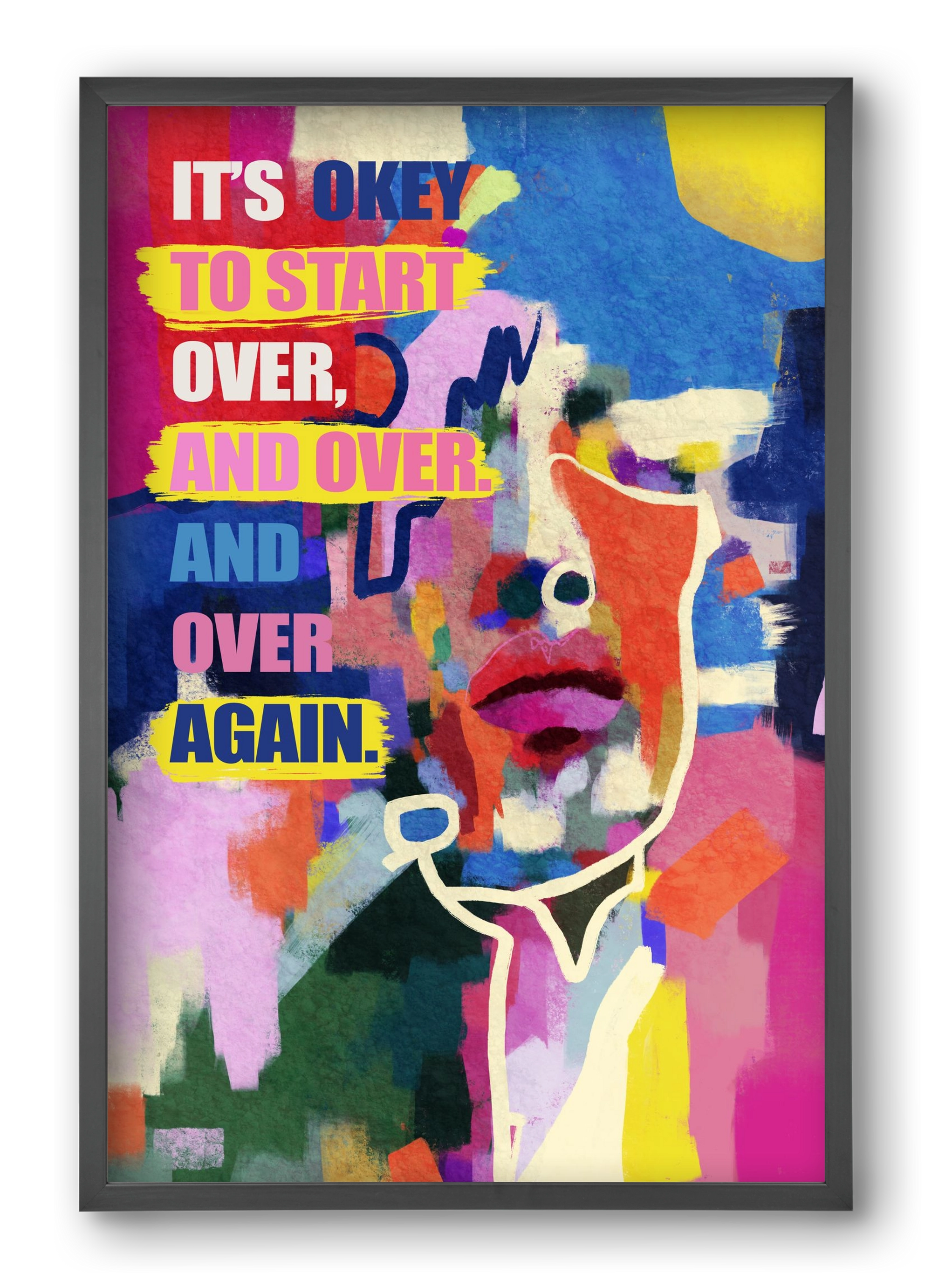 Starting over, 40x60 cm (40x60 cm), Fekete keret