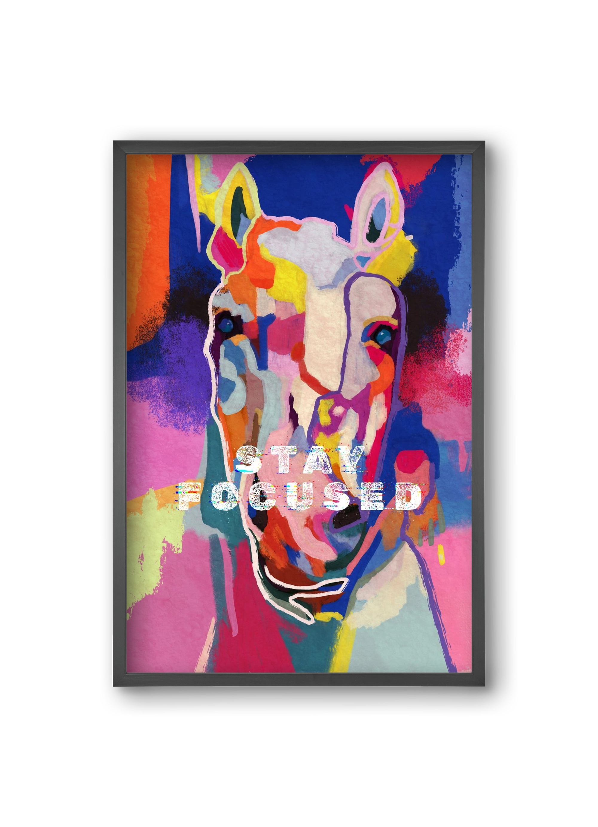 Stay focused, 20x30 cm (20x30 cm), Fekete keret