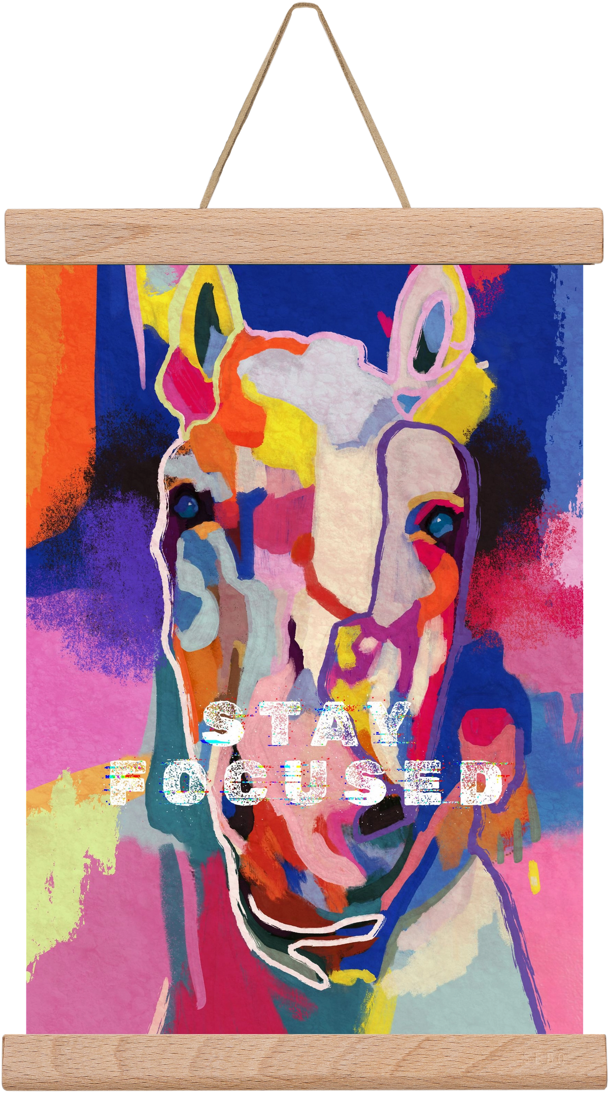 Stay focused, 20x30 cm (20x30 cm), Tölgy akasztó