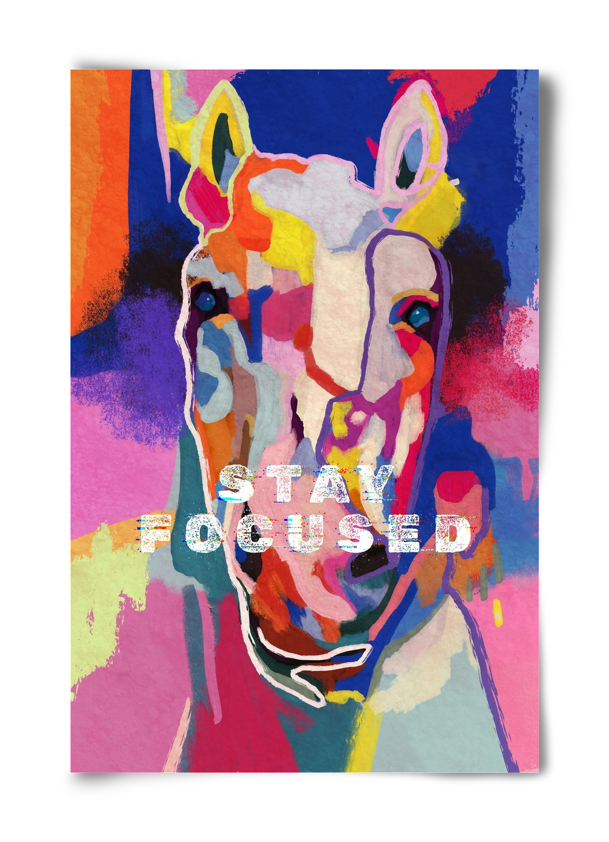 Stay focused, 40x60 cm, Keret nélkül