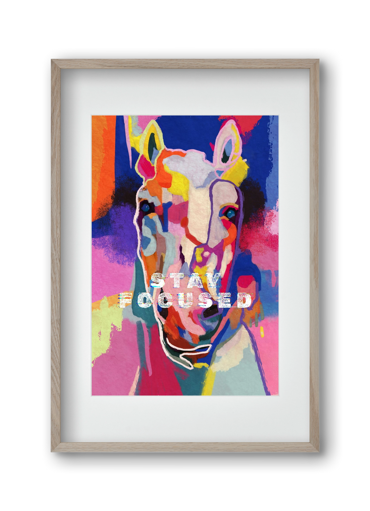 Stay focused, 30x45 cm (20x30 cm), Tölgy keret, paszpartuval