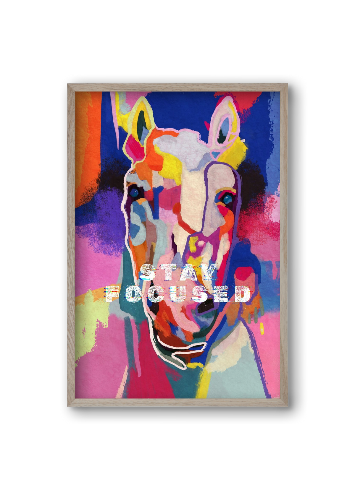 Stay focused, 20x30 cm (20x30 cm), Tölgy keret