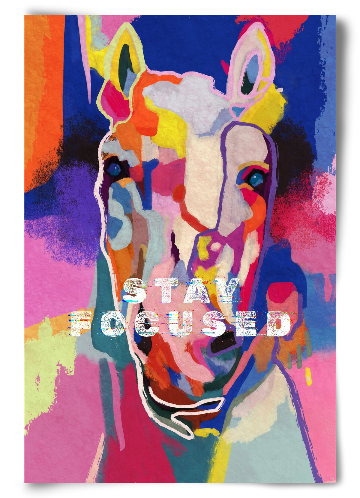 Stay focused, 60x90 cm, Keret nélkül