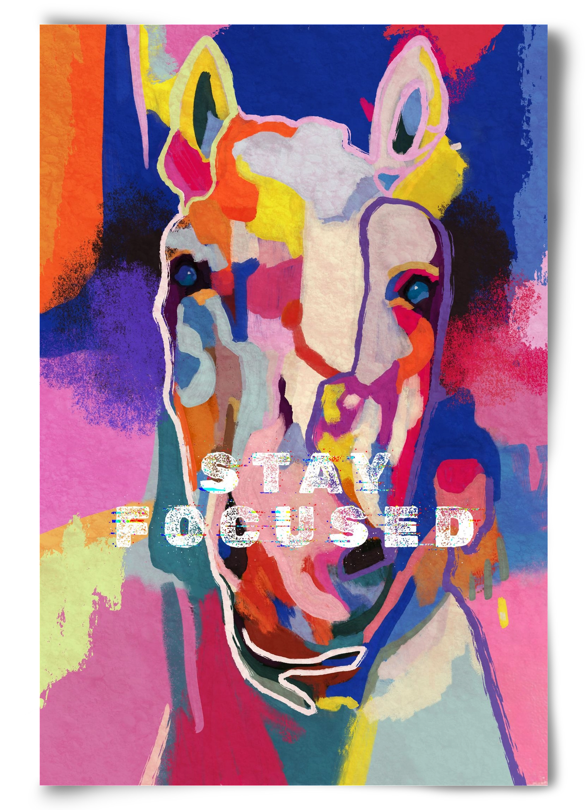 Stay focused, 60x90 cm, Keret nélkül