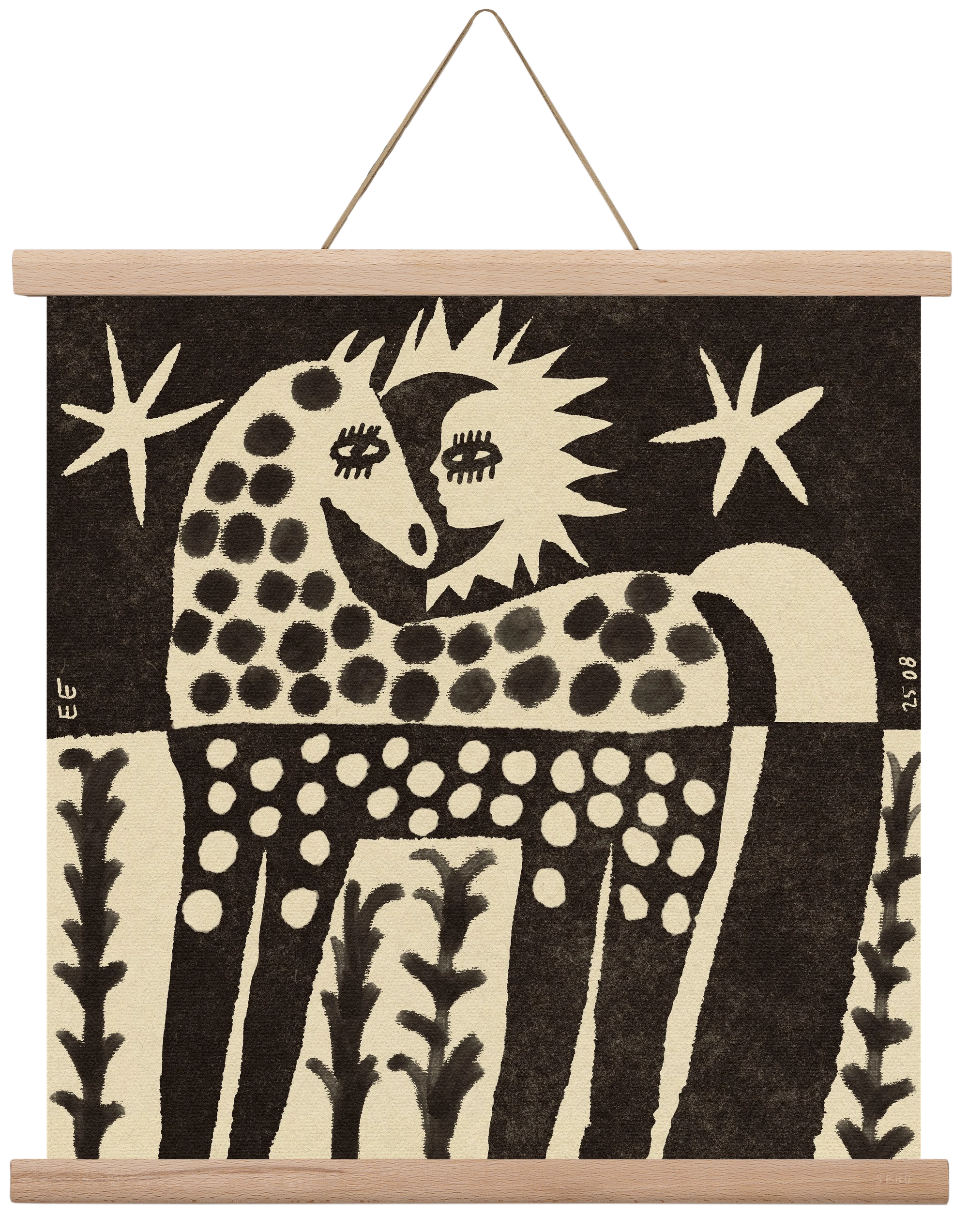 Soul horse, 40x40 cm (40x40 cm), Tölgy akasztó