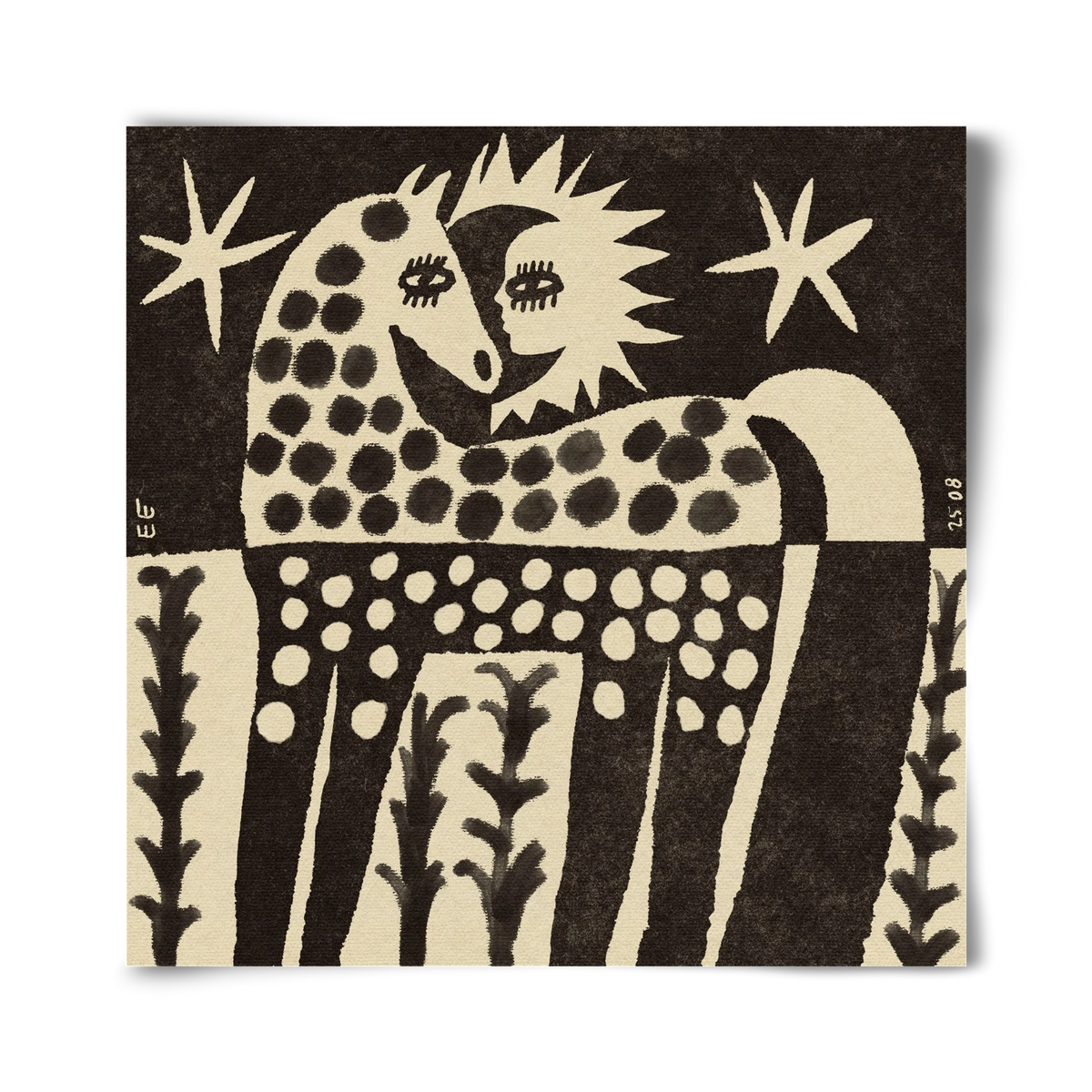 Soul horse, 40x40 cm, Keret nélkül