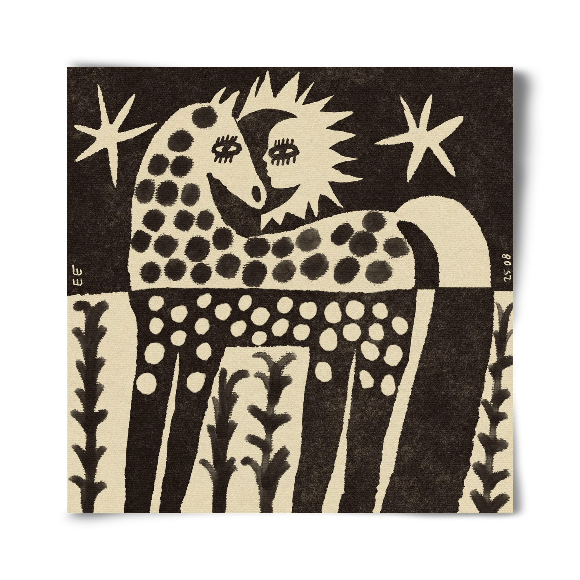 Soul horse, 40x40 cm, Keret nélkül