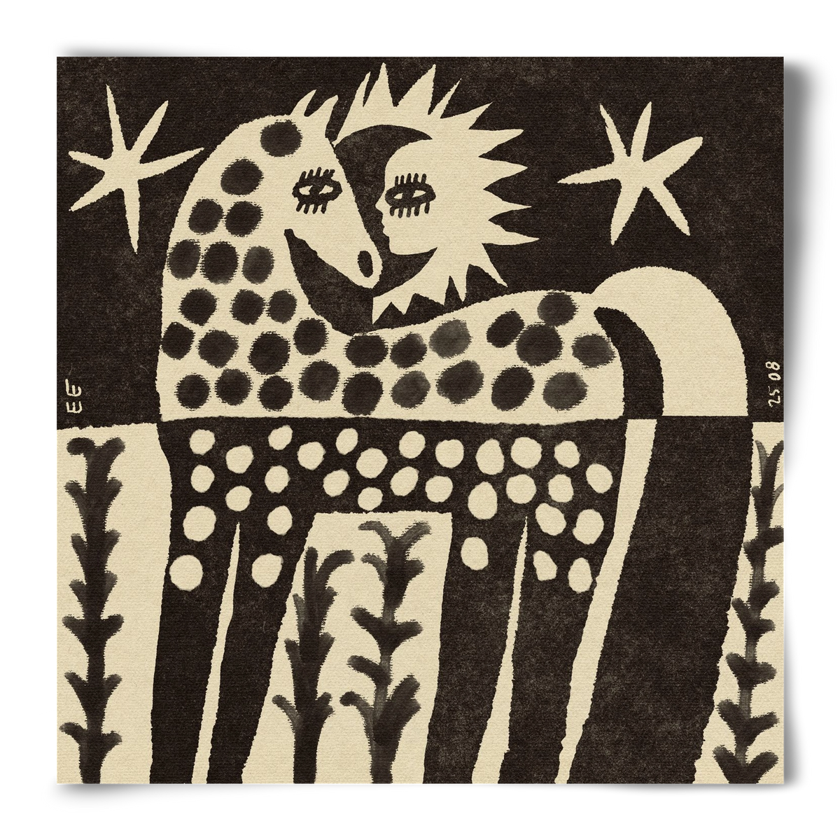 Soul horse, 50x50 cm, Keret nélkül