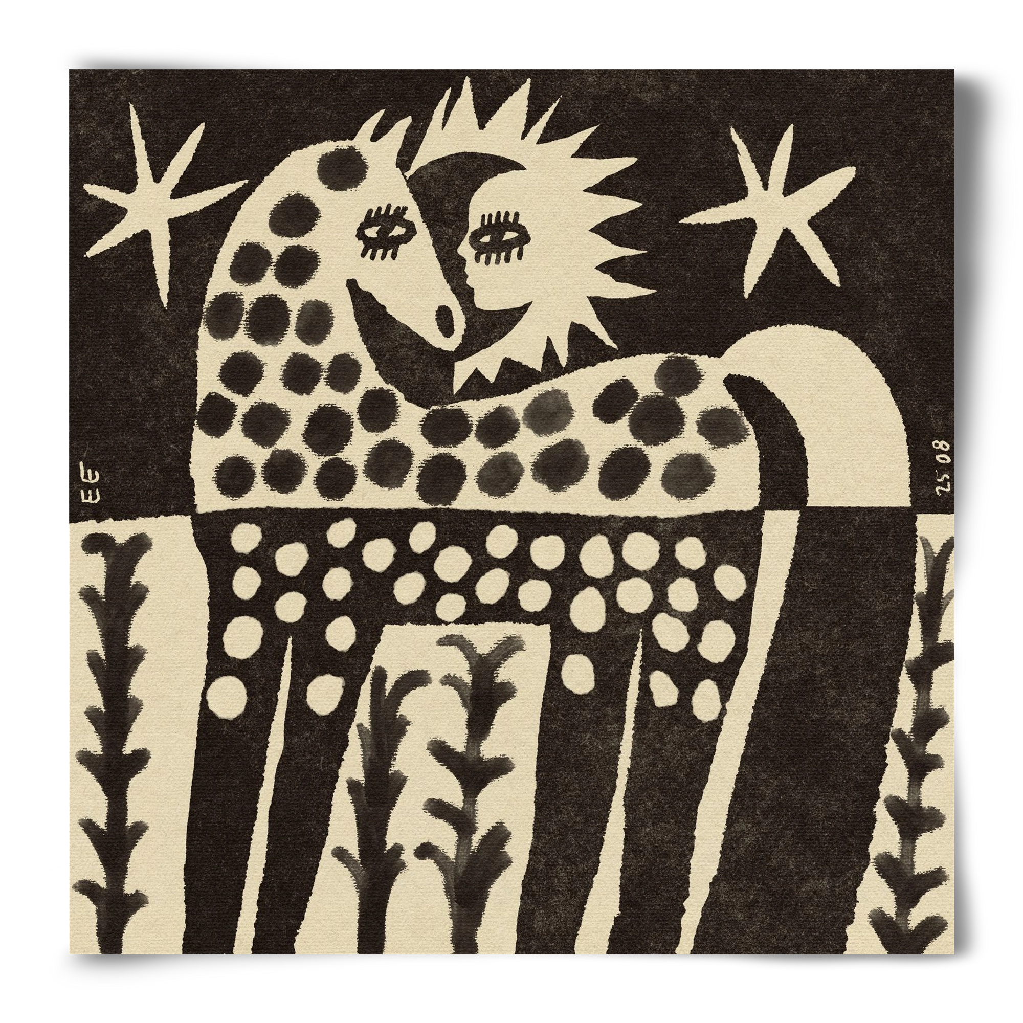 Soul horse, 50x50 cm, Keret nélkül