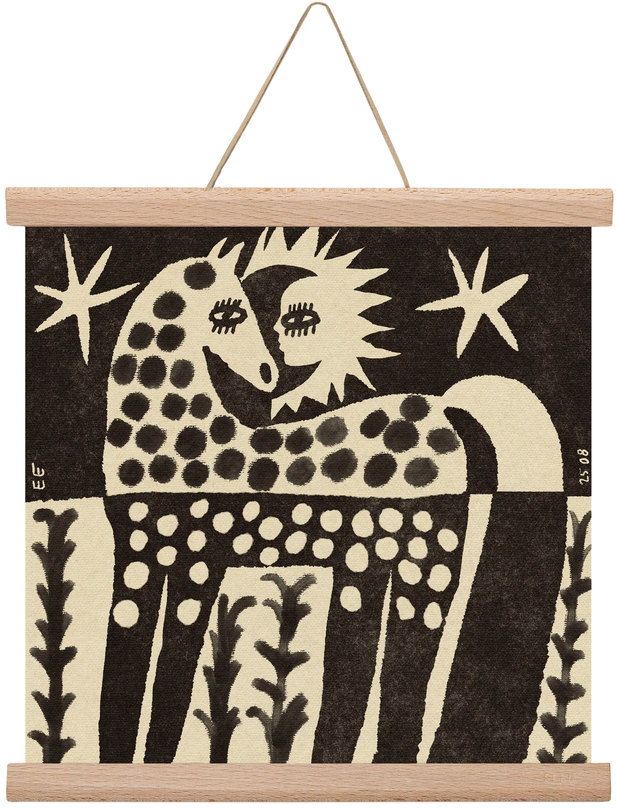 Soul horse, 30x30 cm (30x30 cm), Tölgy akasztó