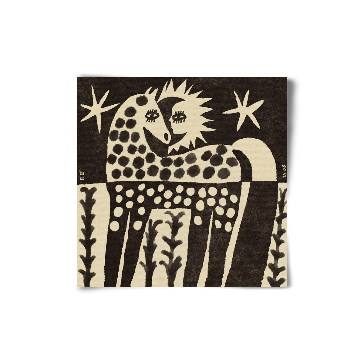 Soul horse, 20x20 cm, Keret nélkül