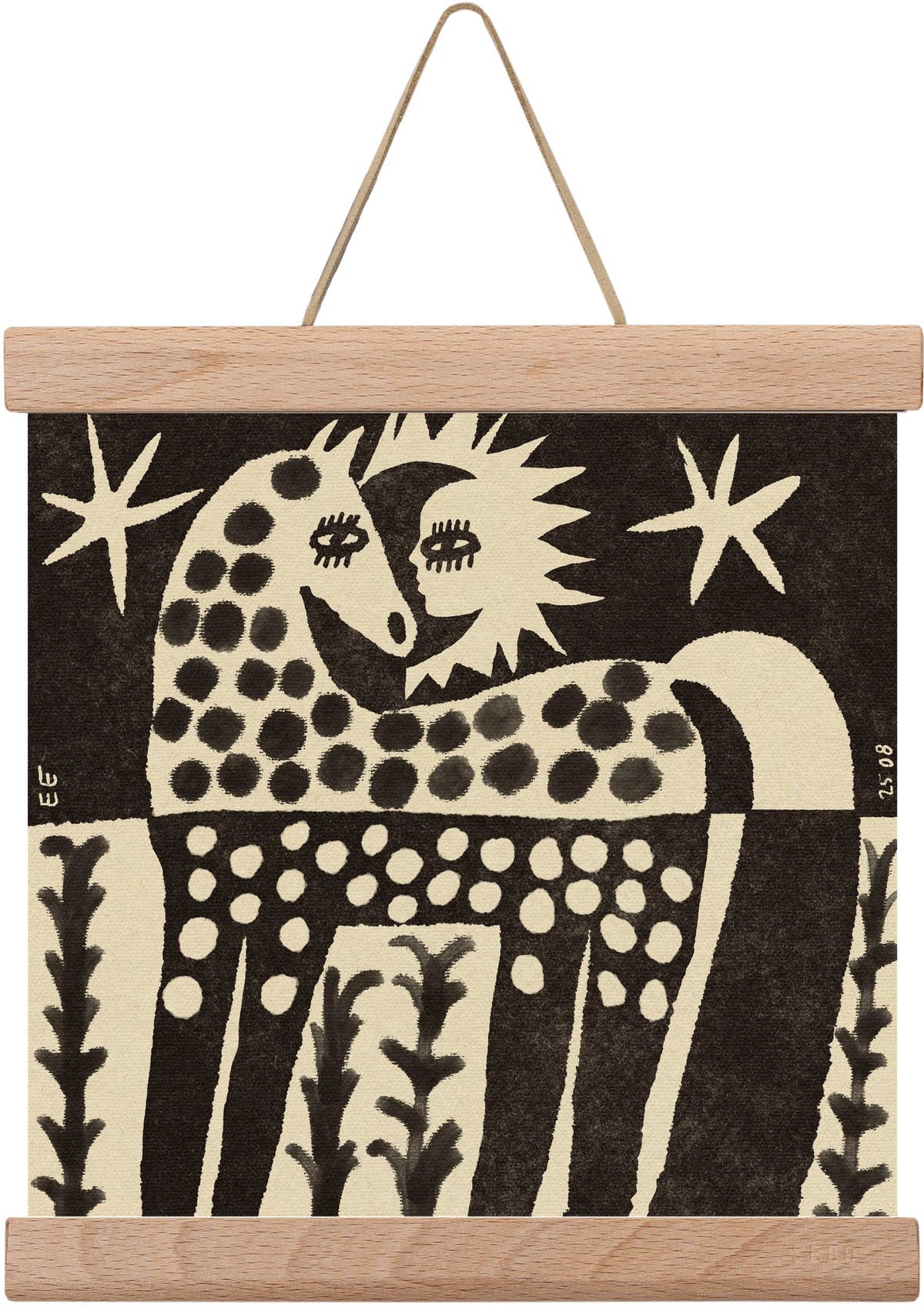 Soul horse, 20x20 cm (20x20 cm), Tölgy akasztó