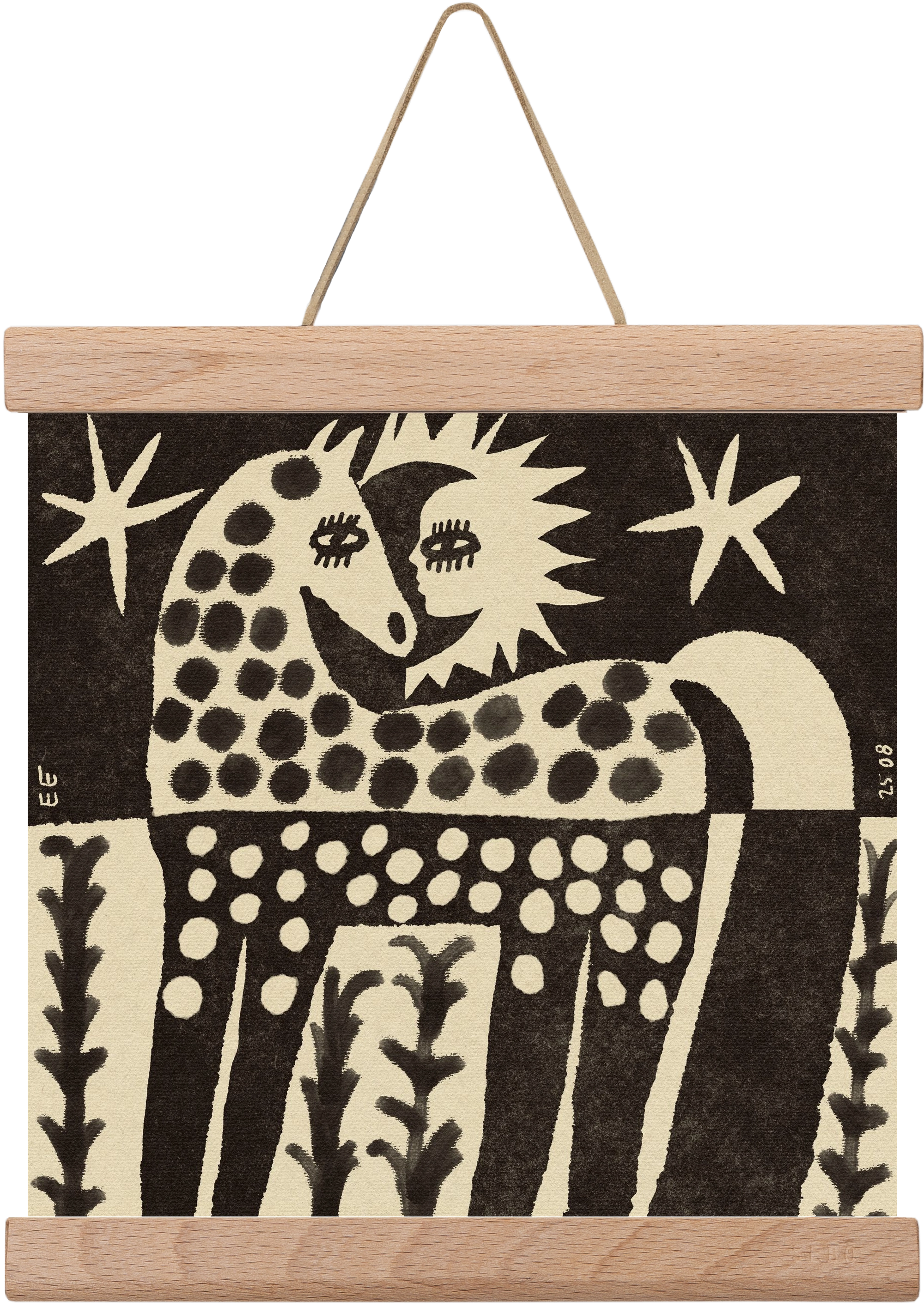 Soul horse, 20x20 cm (20x20 cm), Tölgy akasztó