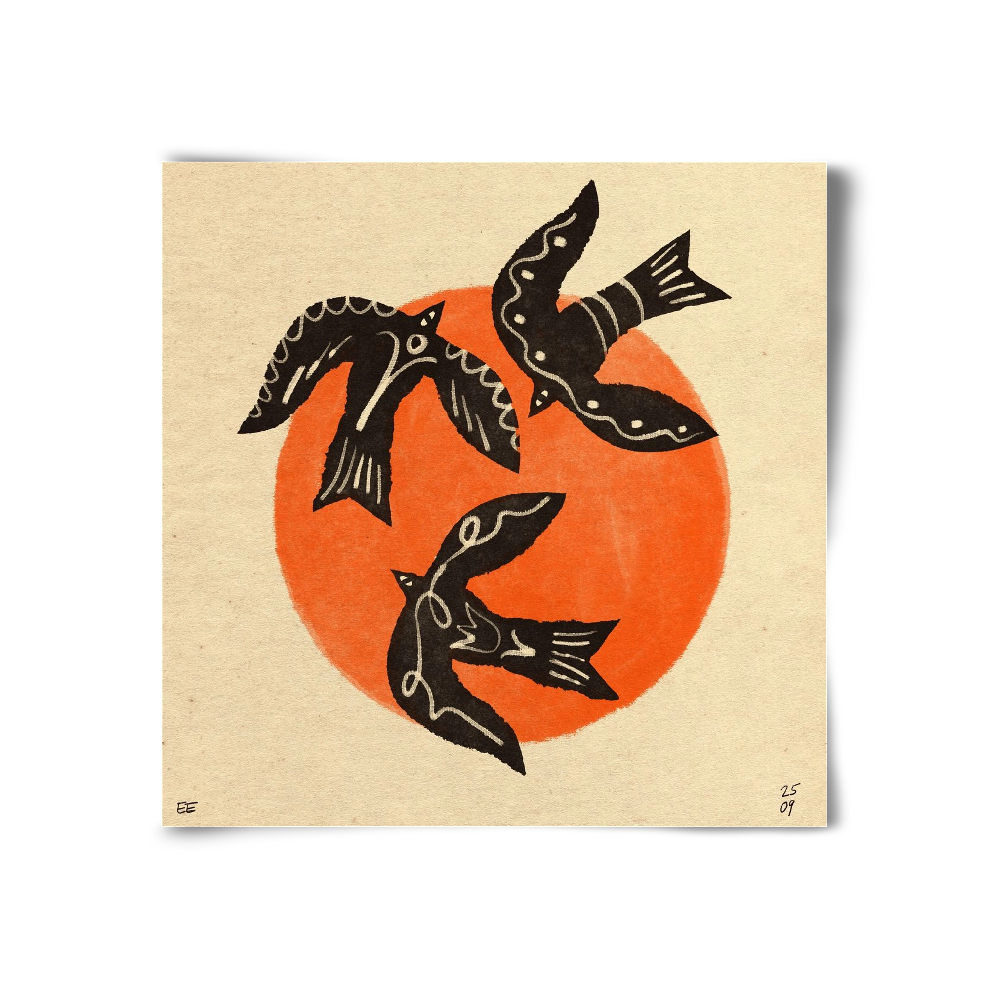 Autumn sun, 30x30 cm, Keret nélkül