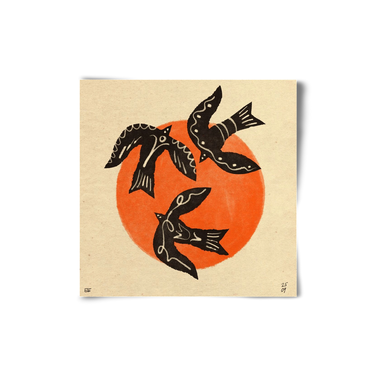 Autumn sun, 20x20 cm, Keret nélkül