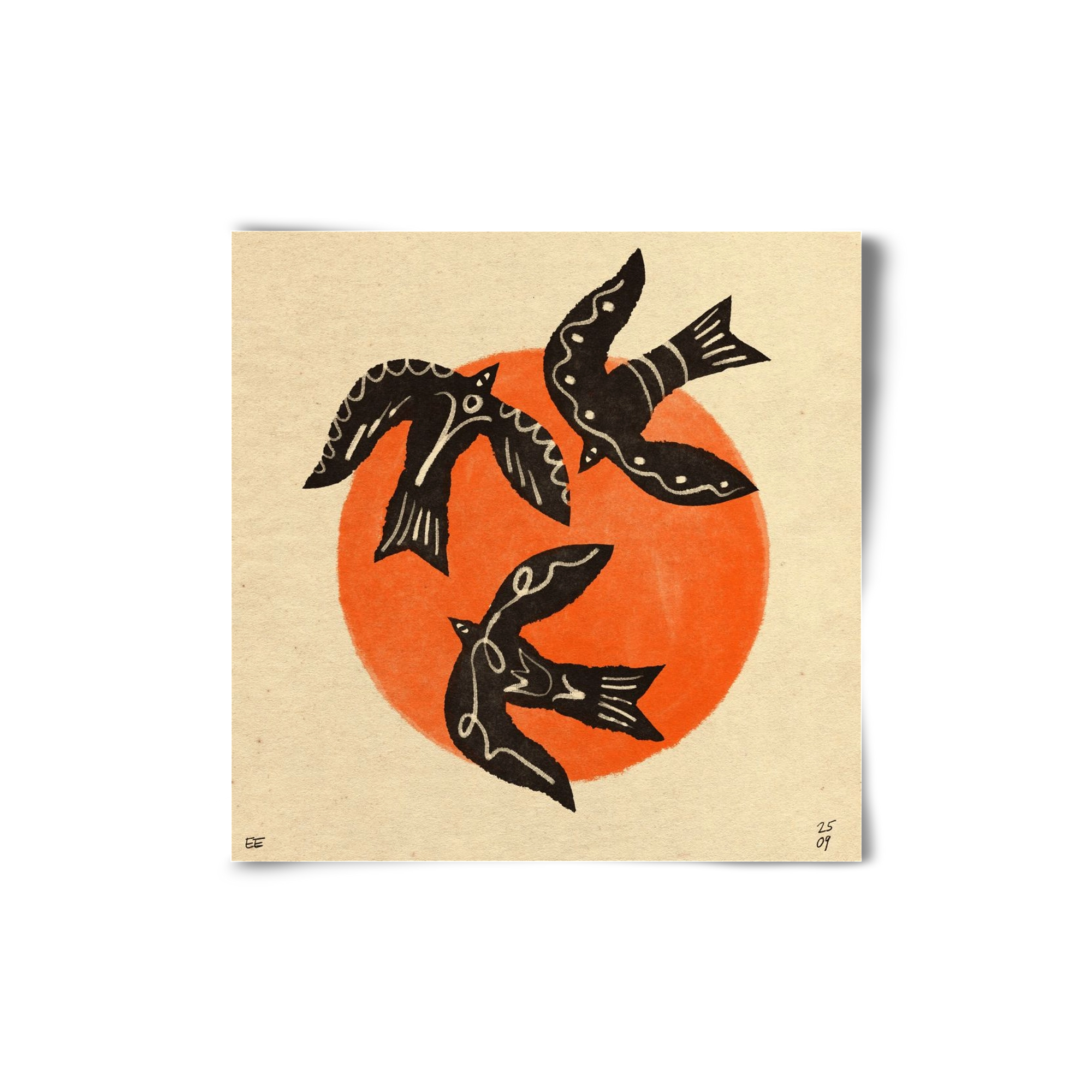 Autumn sun, 20x20 cm, Keret nélkül