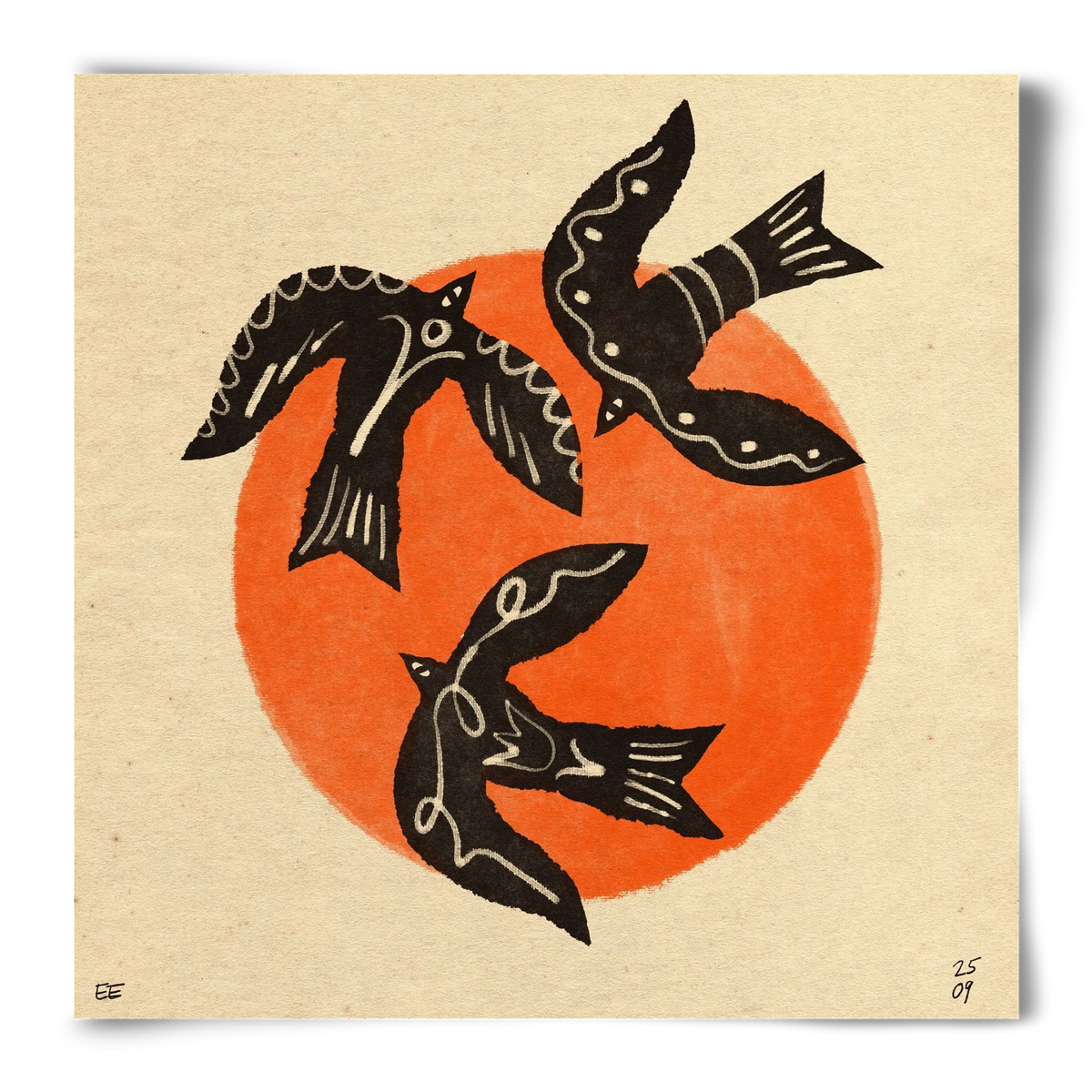 Autumn sun, 50x50 cm, Keret nélkül