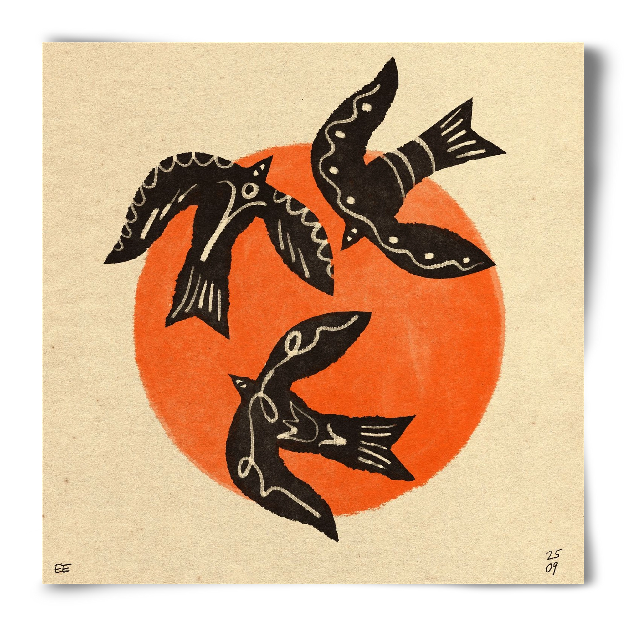 Autumn sun, 50x50 cm, Keret nélkül