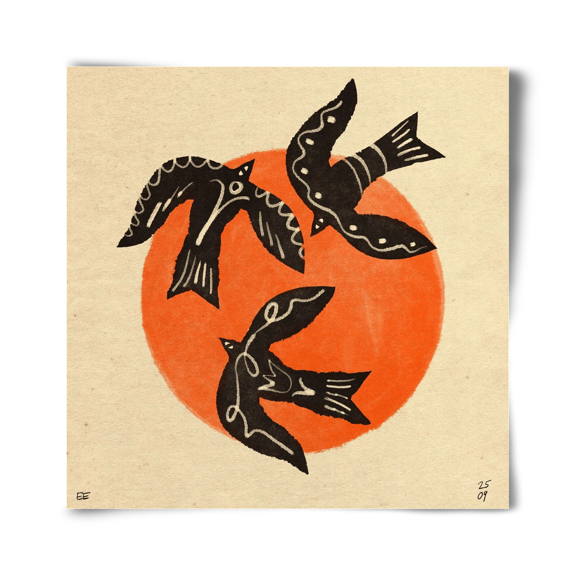 Autumn sun, 40x40 cm, Keret nélkül