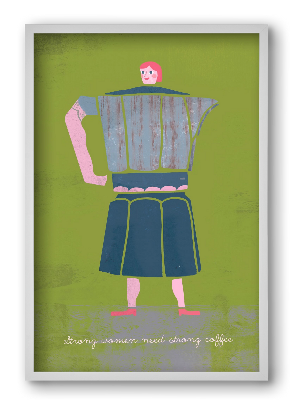 Strong women, 40x60 cm (40x60 cm), Fehér keret