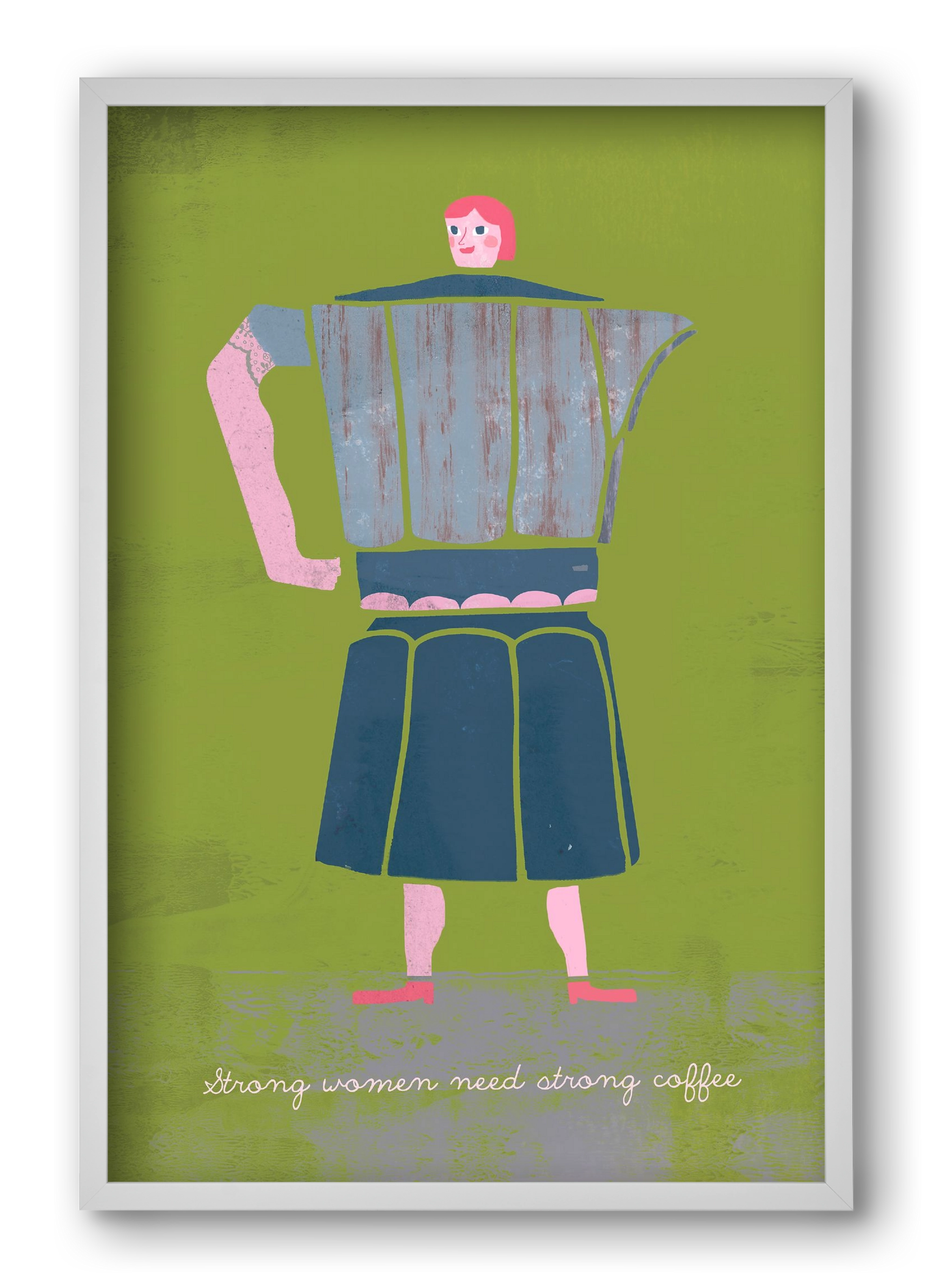 Strong women, 40x60 cm (40x60 cm), Fehér keret