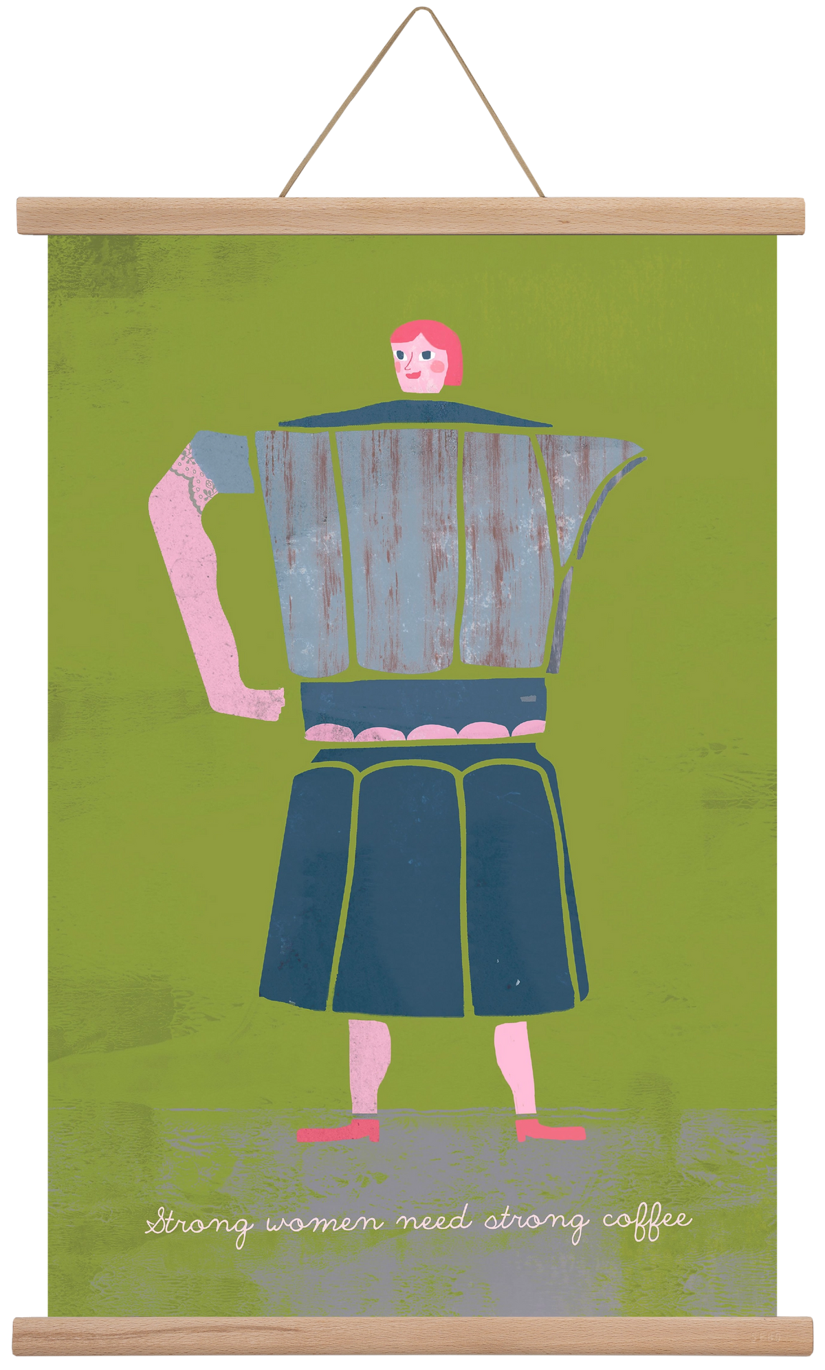 Strong women, 40x60 cm (40x60 cm), Tölgy akasztó