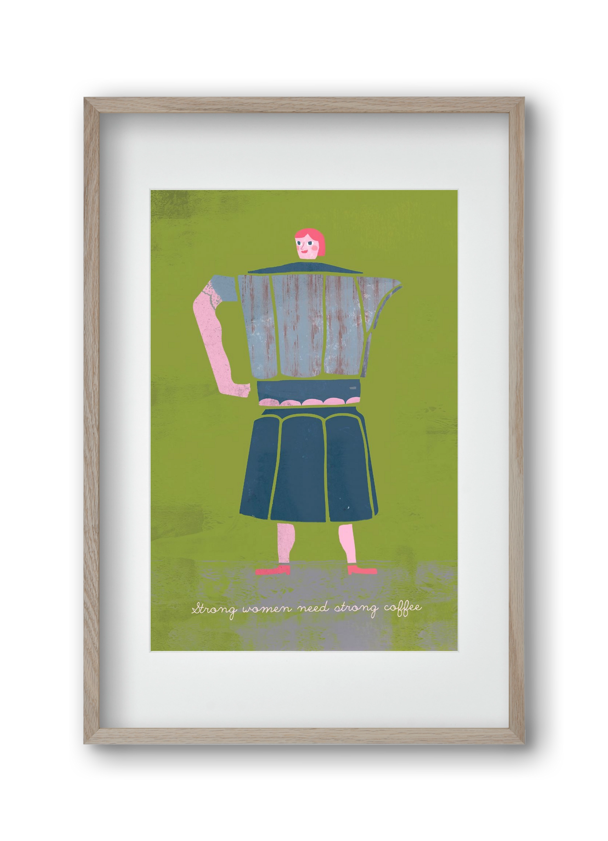 Strong women, 30x45 cm (20x30 cm), Tölgy keret, paszpartuval