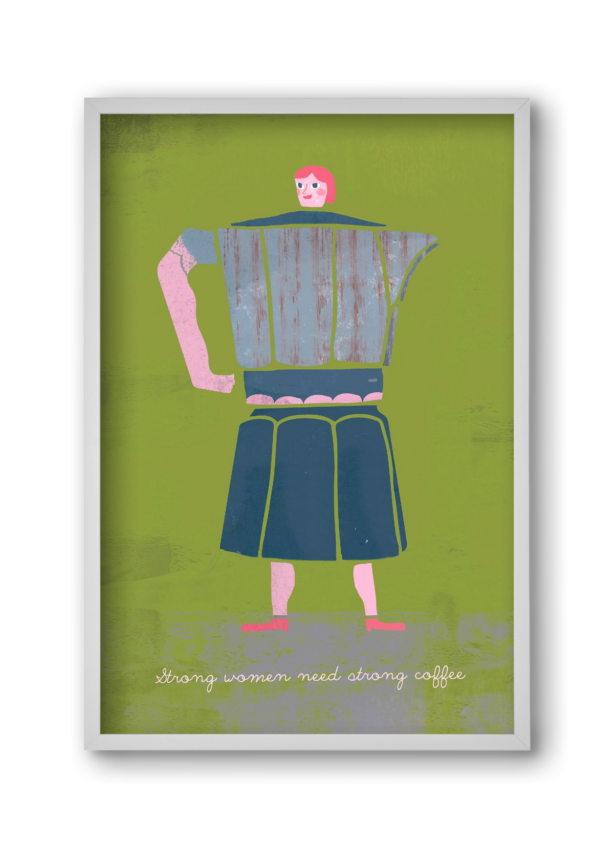 Strong women, 30x45 cm (30x45 cm), Fehér keret