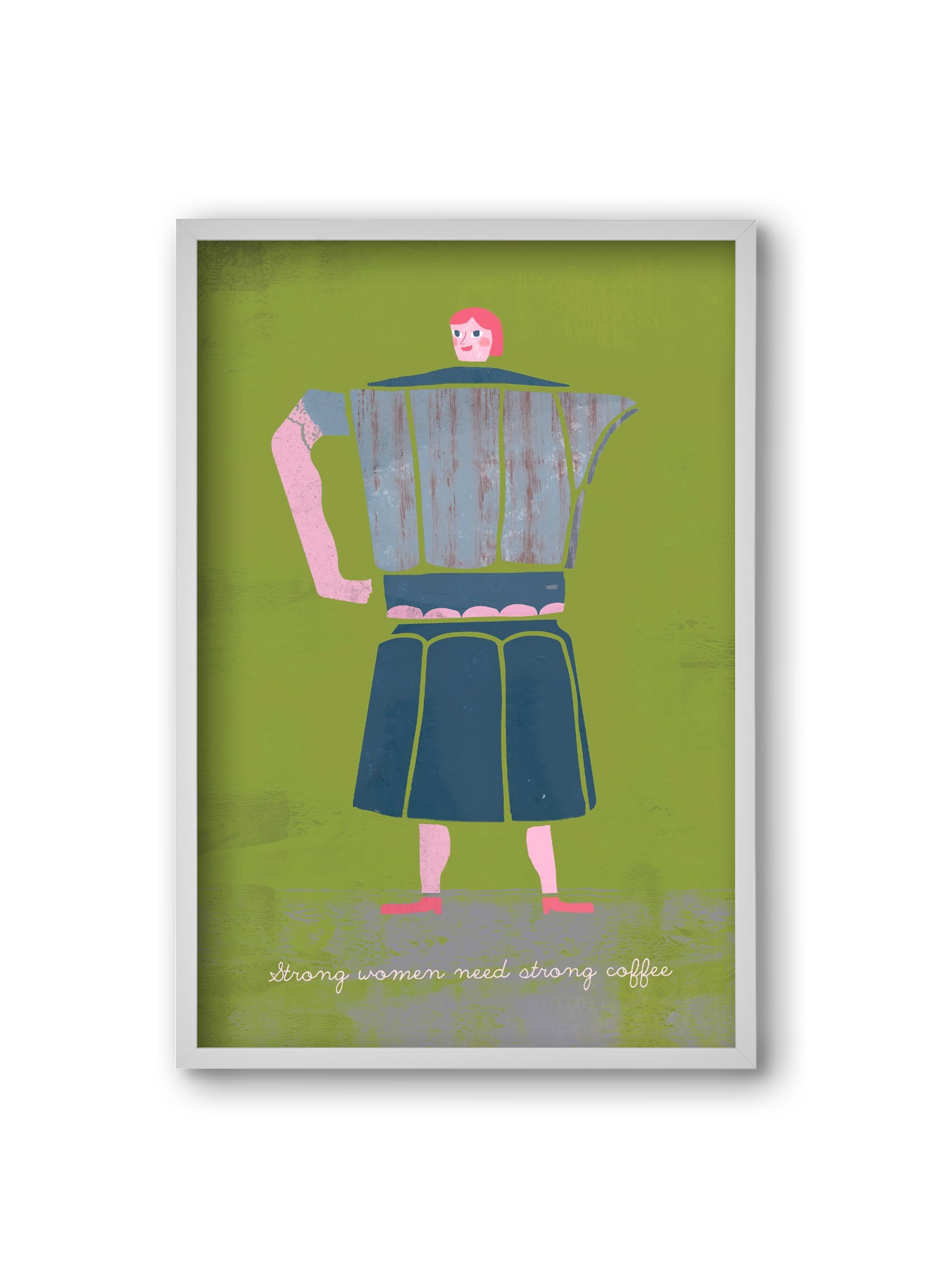 Strong women, 20x30 cm (20x30 cm), Fehér keret