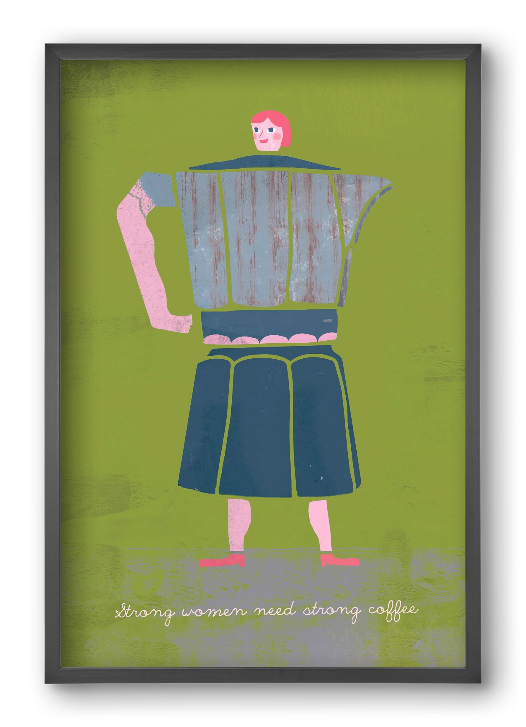 Strong women, 40x60 cm (40x60 cm), Fekete keret