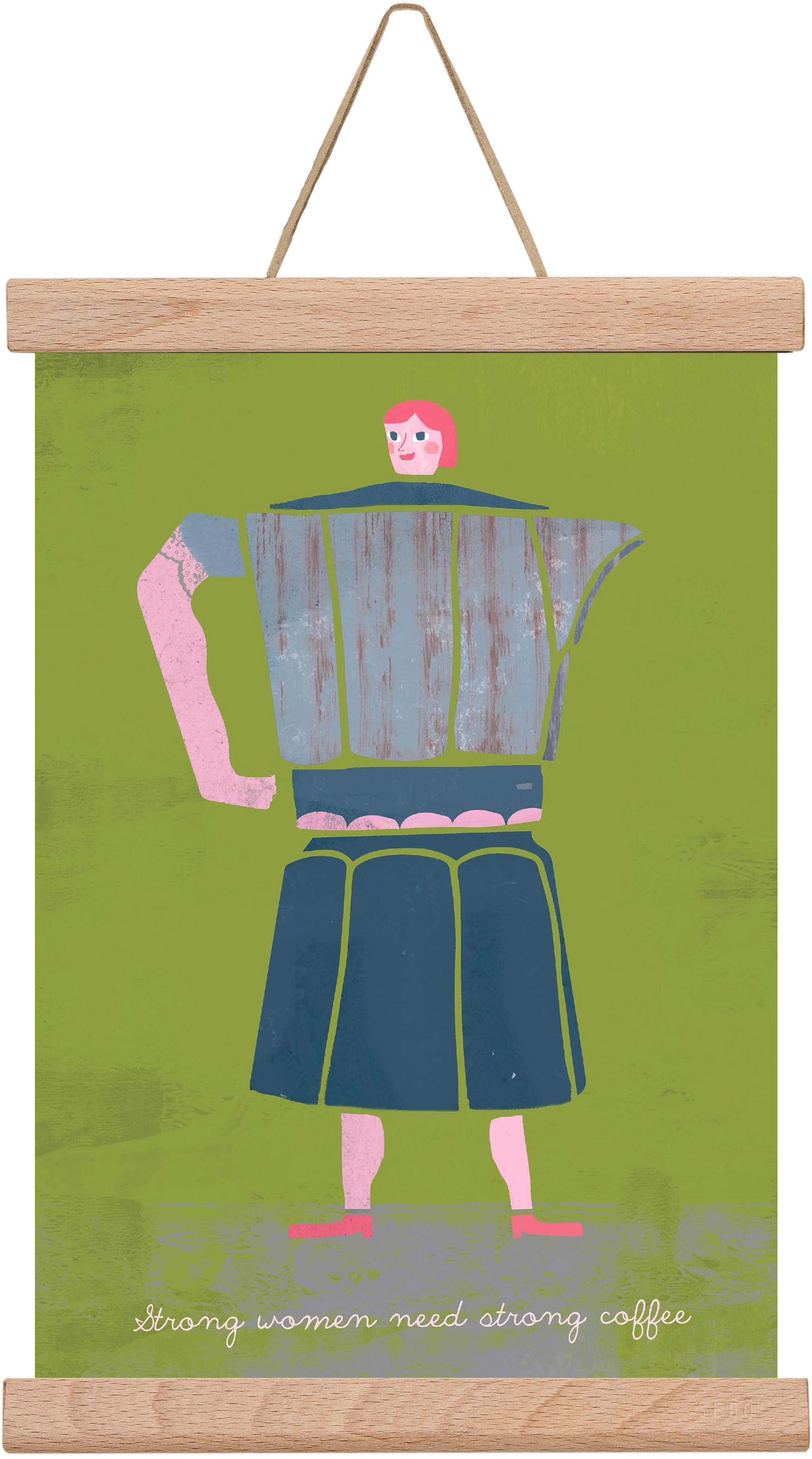 Strong women, 20x30 cm (20x30 cm), Tölgy akasztó
