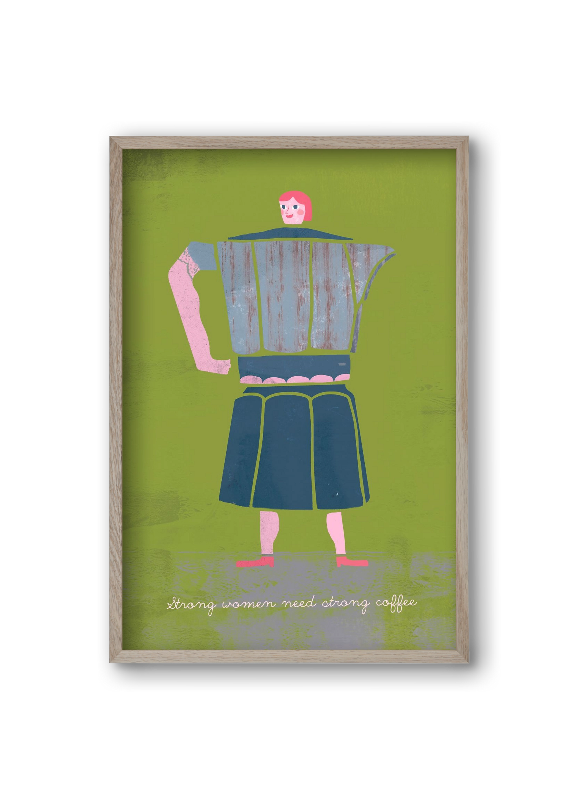 Strong women, 20x30 cm (20x30 cm), Tölgy keret