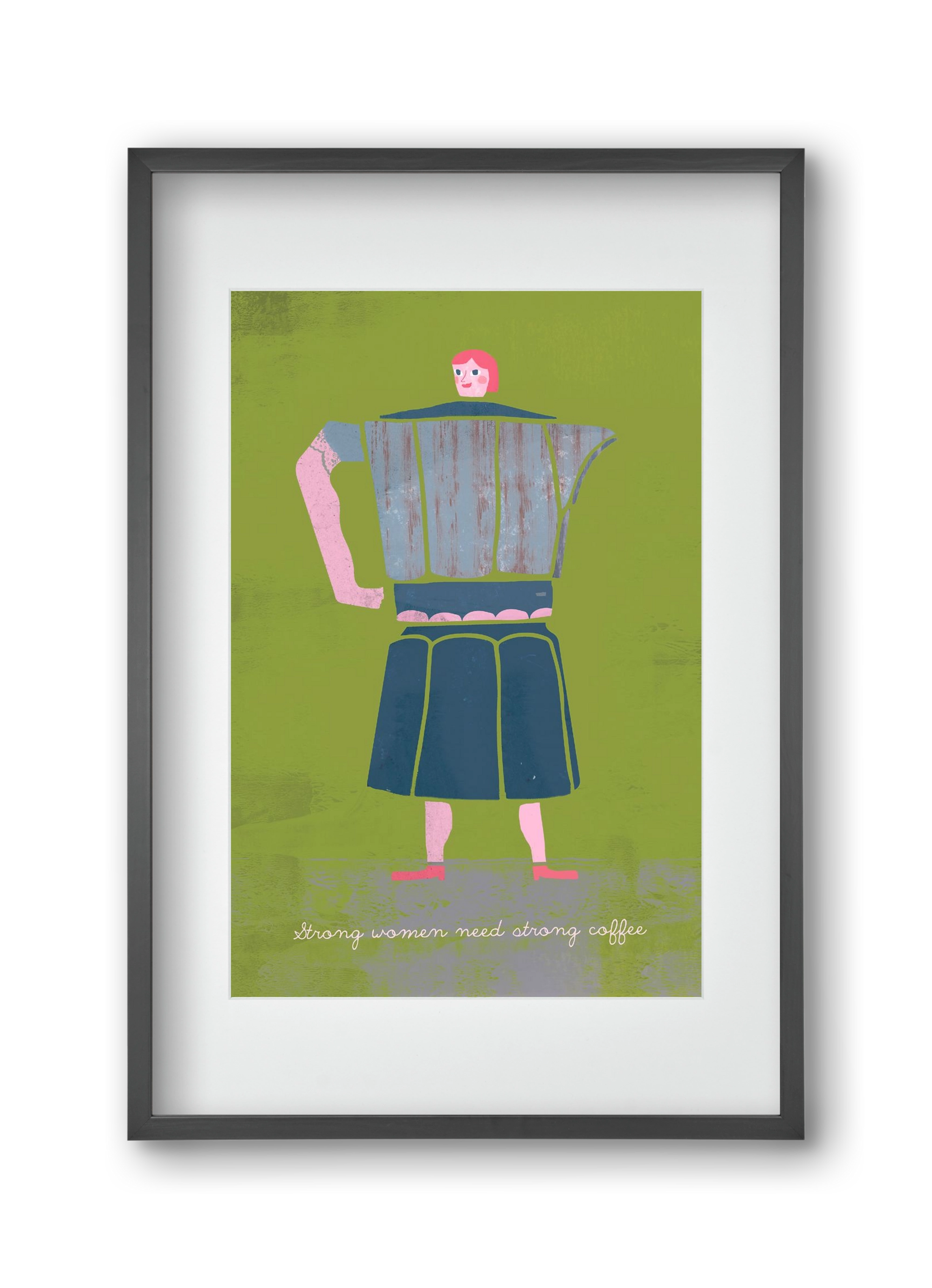 Strong women, 30x45 cm (20x30 cm), Fekete keret, paszpartuval