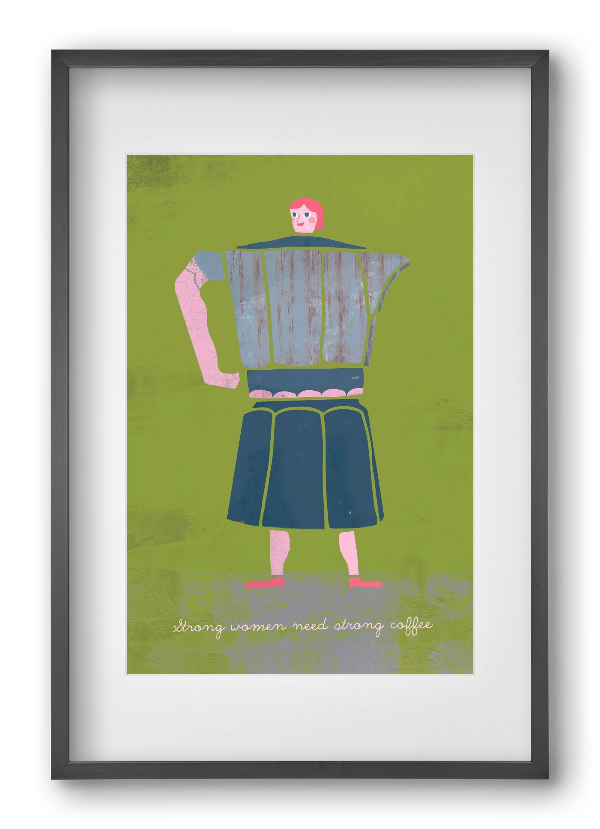 Strong women, 40x60 cm (30x45 cm), Fekete keret, paszpartuval