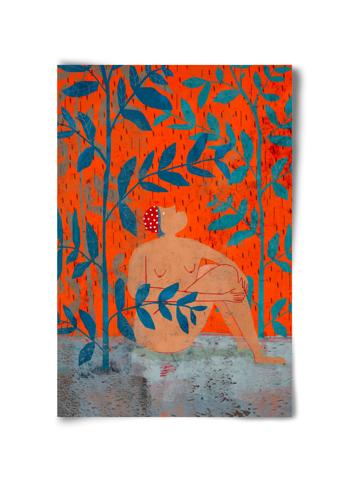 Esős idők, 30x45 cm, Keret nélkül