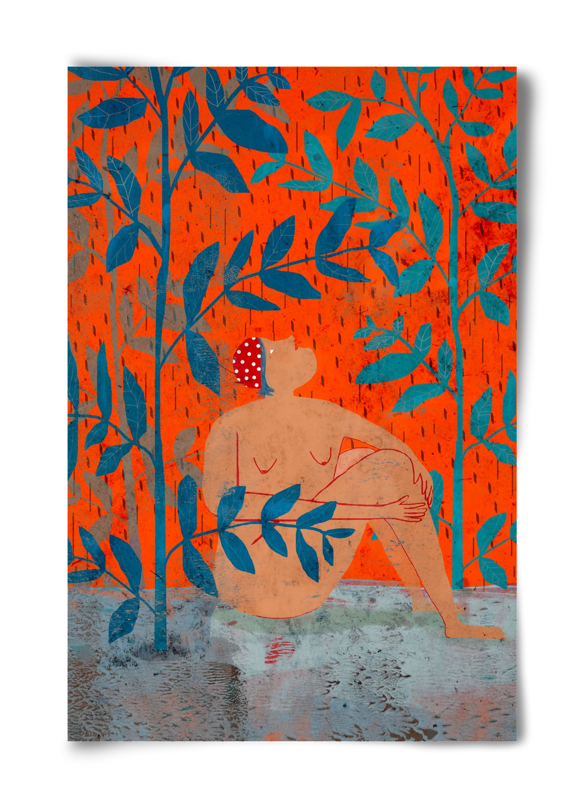 Esős idők, 40x60 cm, Keret nélkül