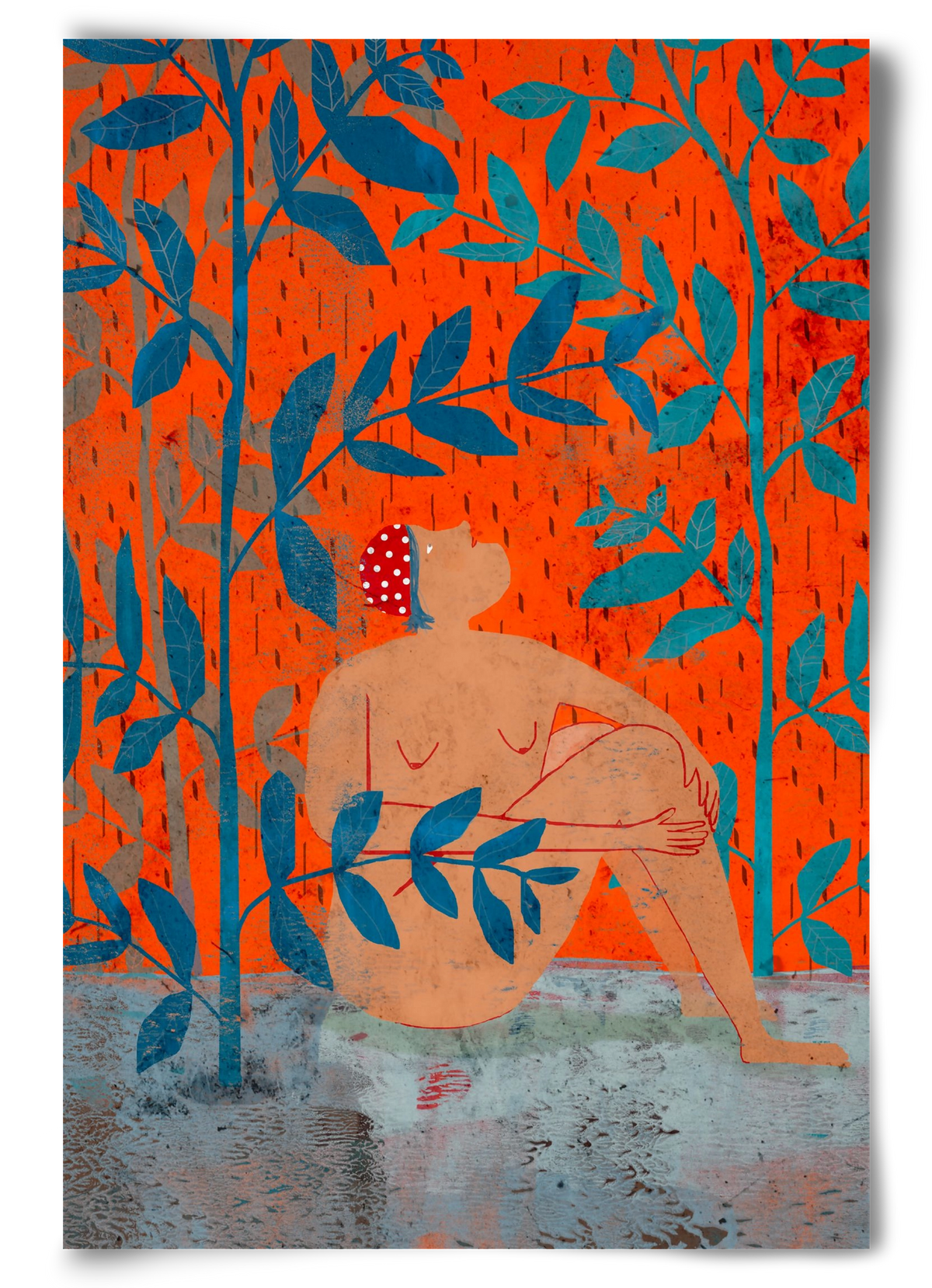 Esős idők, 60x90 cm, Keret nélkül