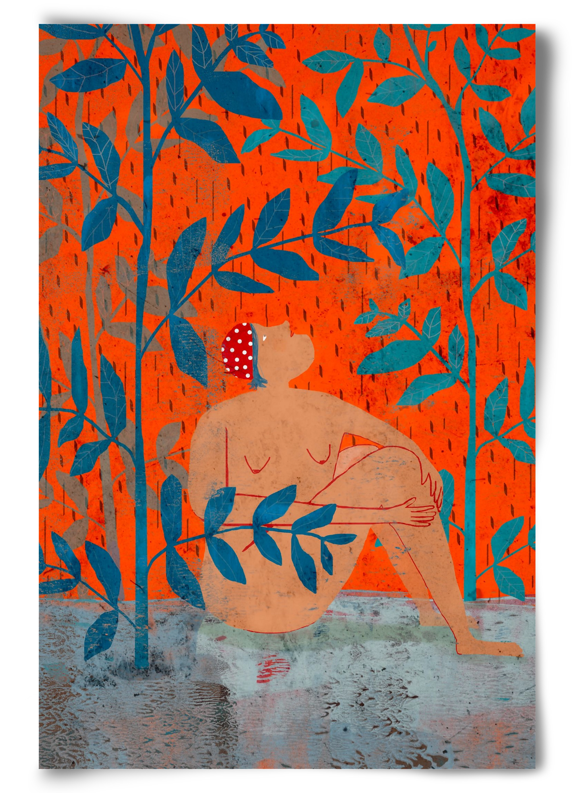 Esős idők, 60x90 cm, Keret nélkül