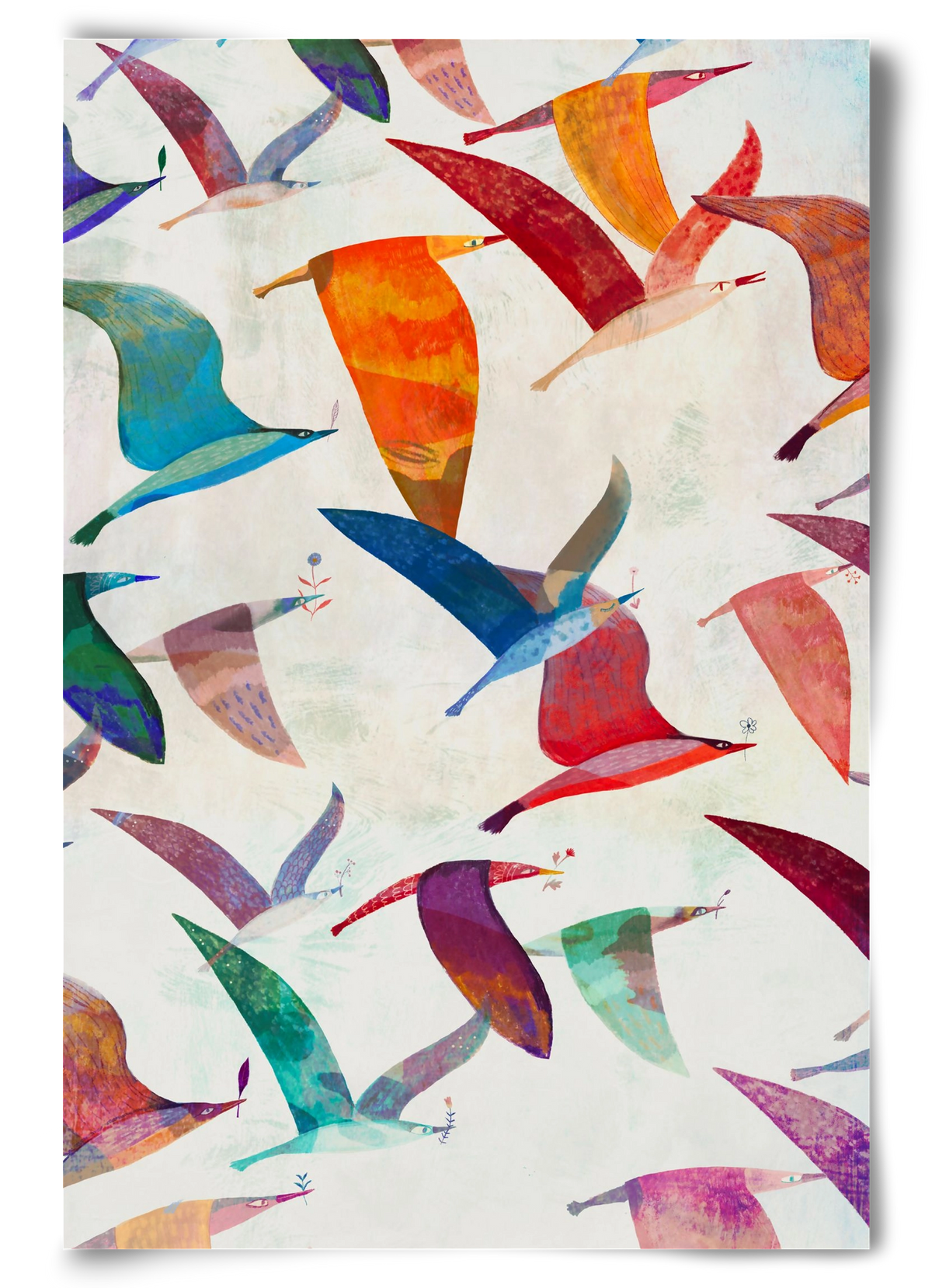 Reménymadarak, 60x90 cm, Keret nélkül