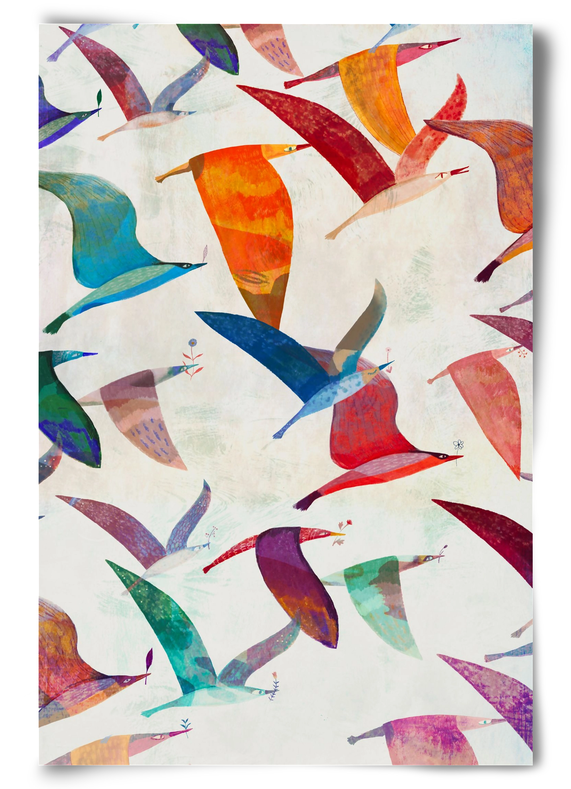 Reménymadarak, 60x90 cm, Keret nélkül