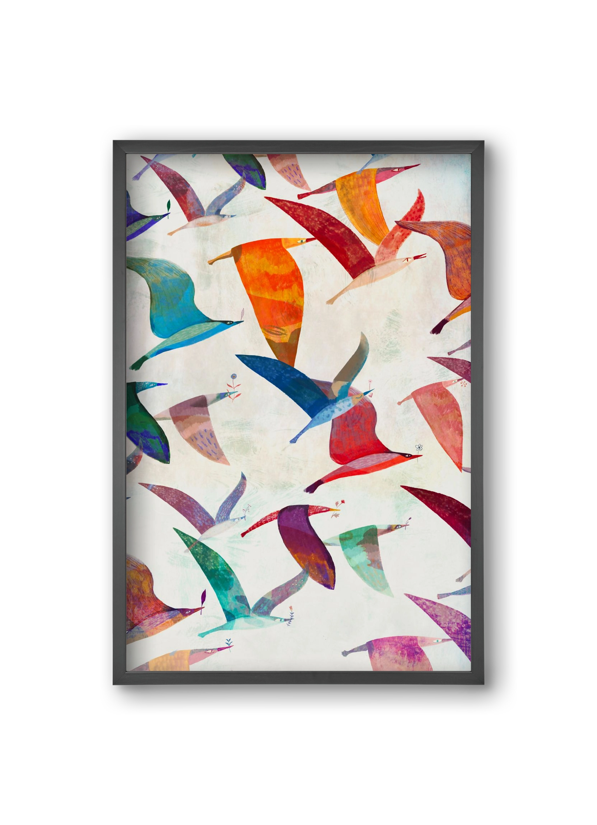 Reménymadarak, 20x30 cm (20x30 cm), Fekete keret